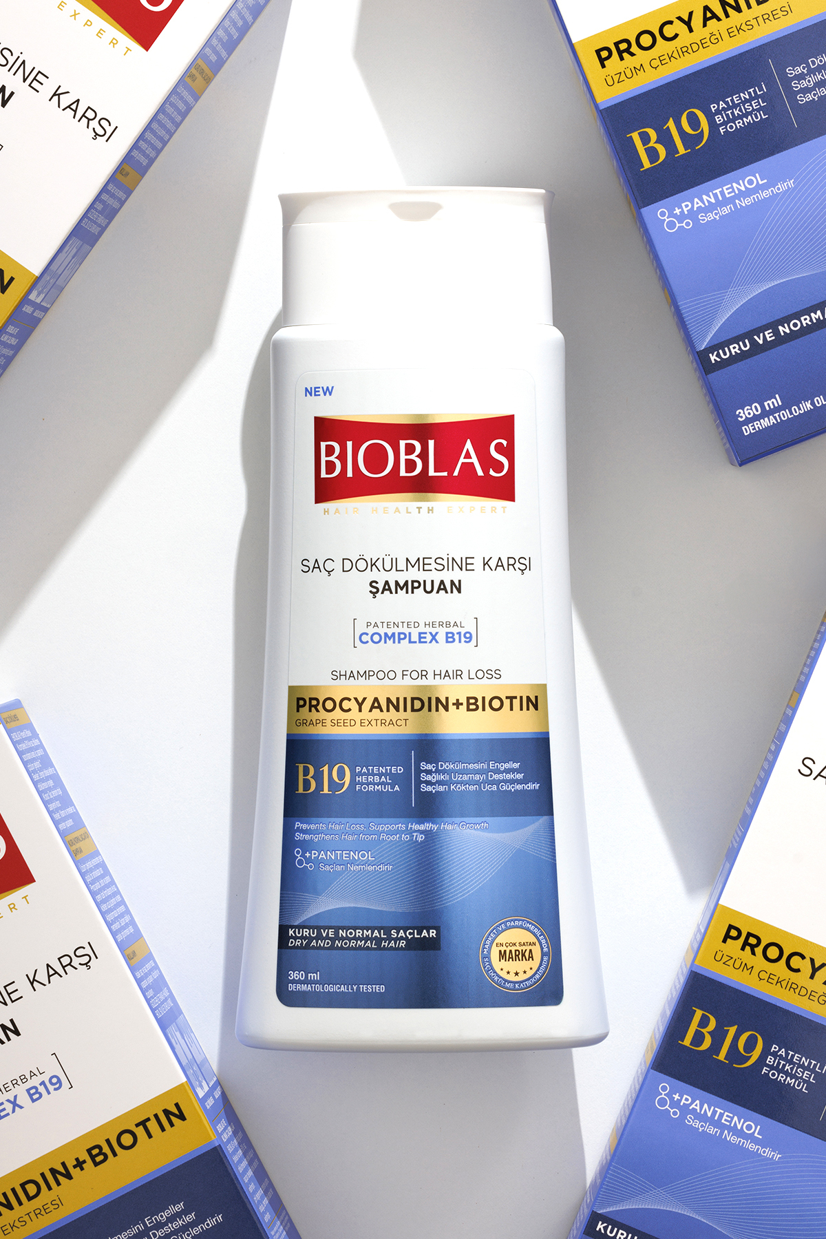 Procyanıdın & Biotin Dökülen Saçlar için Anti Stres Şampuanı 360 ml - Dökülme Karşıtı Şampuan