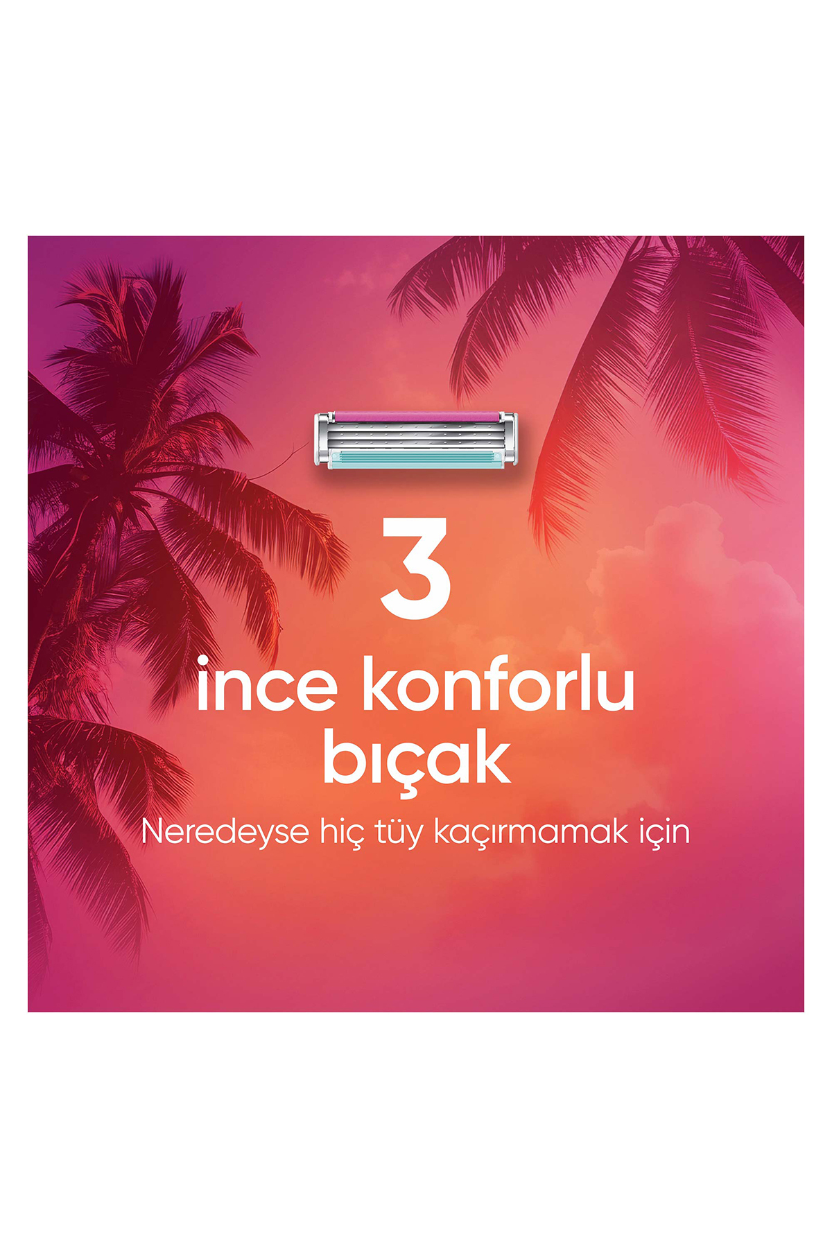 Simply Venus 3 Miami Tıraş Makinesi Gövdesi + 4 Bıçak