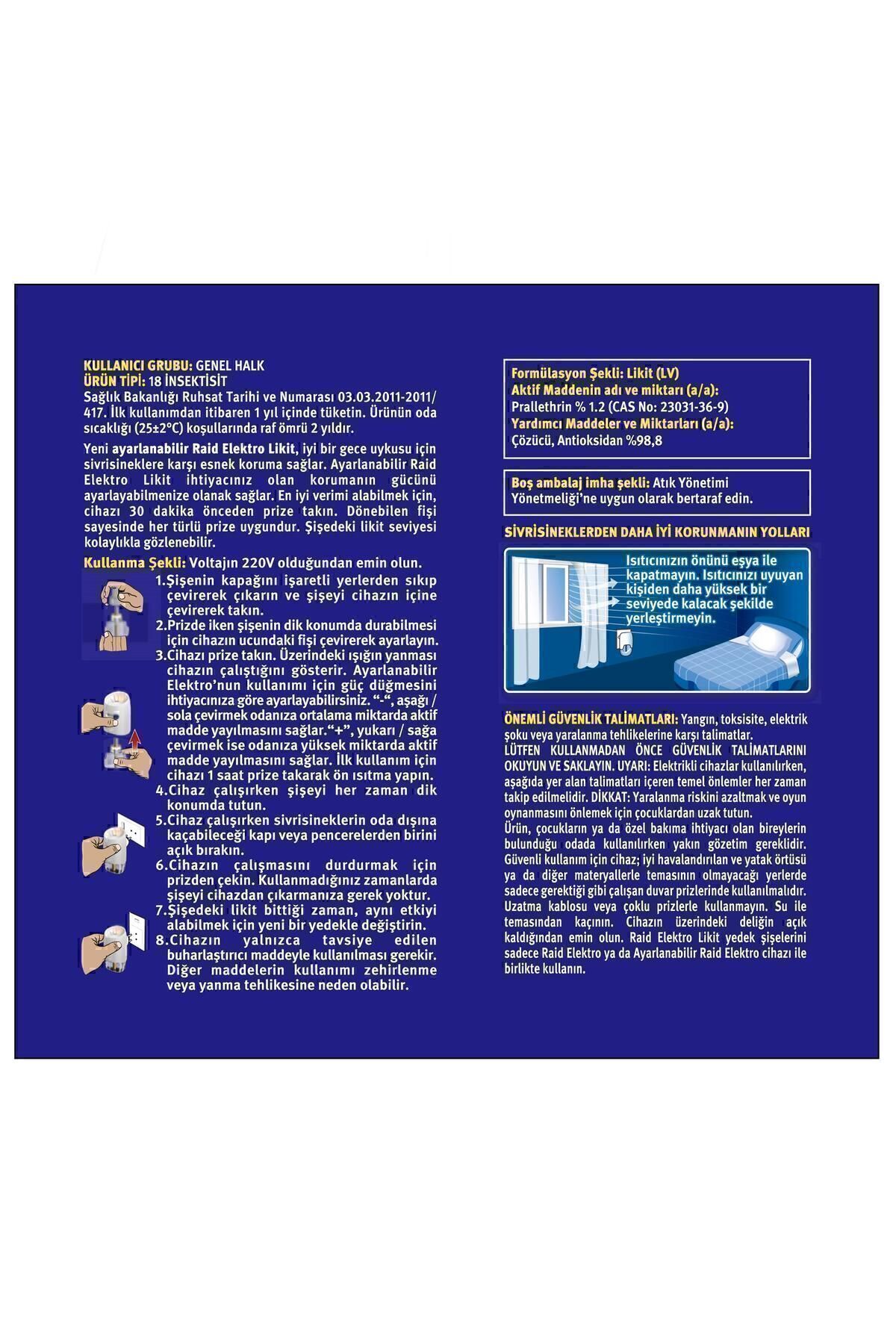 Ayarlanabilir Elektrolikit 30 Gece 21 ml