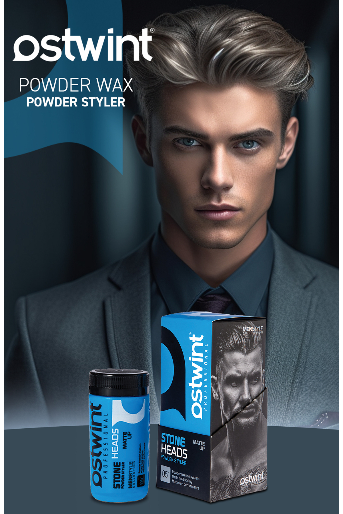 Mavi  Stone Matte Saç Şekillendirici Toz Wax 20 ml