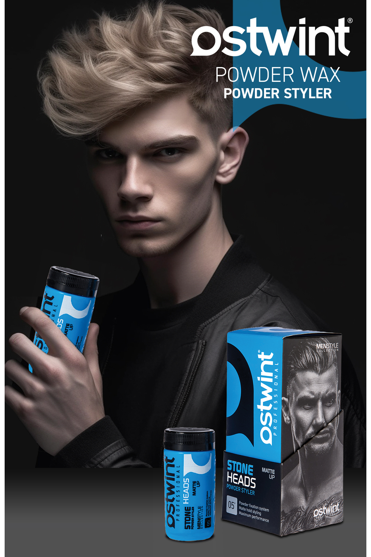 Mavi  Stone Matte Saç Şekillendirici Toz Wax 20 ml