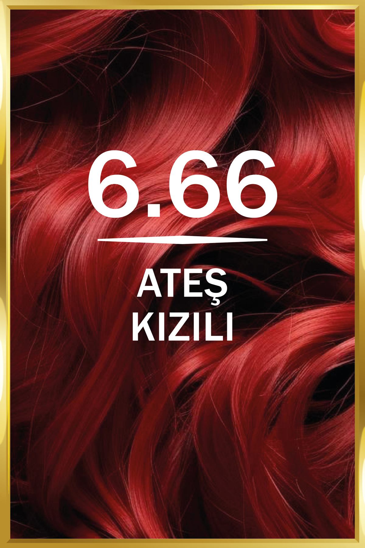 Kadın Besleyici Keratin Kalıcı Ateş Kızılı 6.66 Saç Boyası