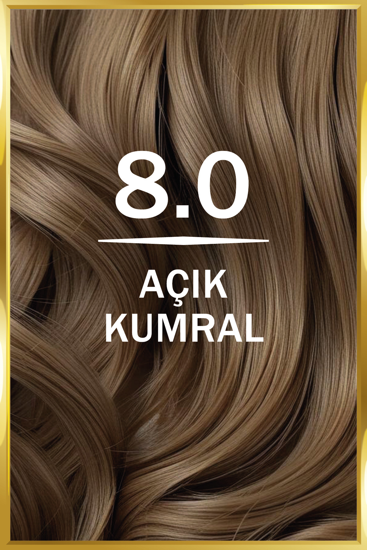 Kadın Besleyici Keratin Kalıcı Açık Kumral 8.0 Saç Boyası