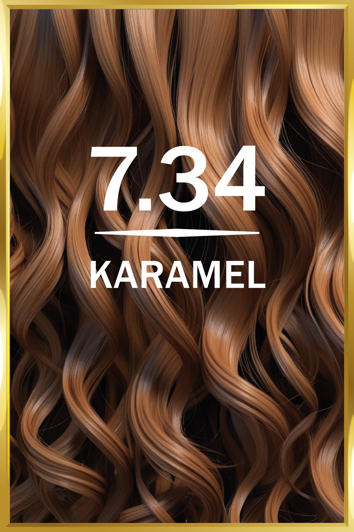 Kadın Besleyici Keratin Kalıcı Karamel 7.34 Saç Boyası