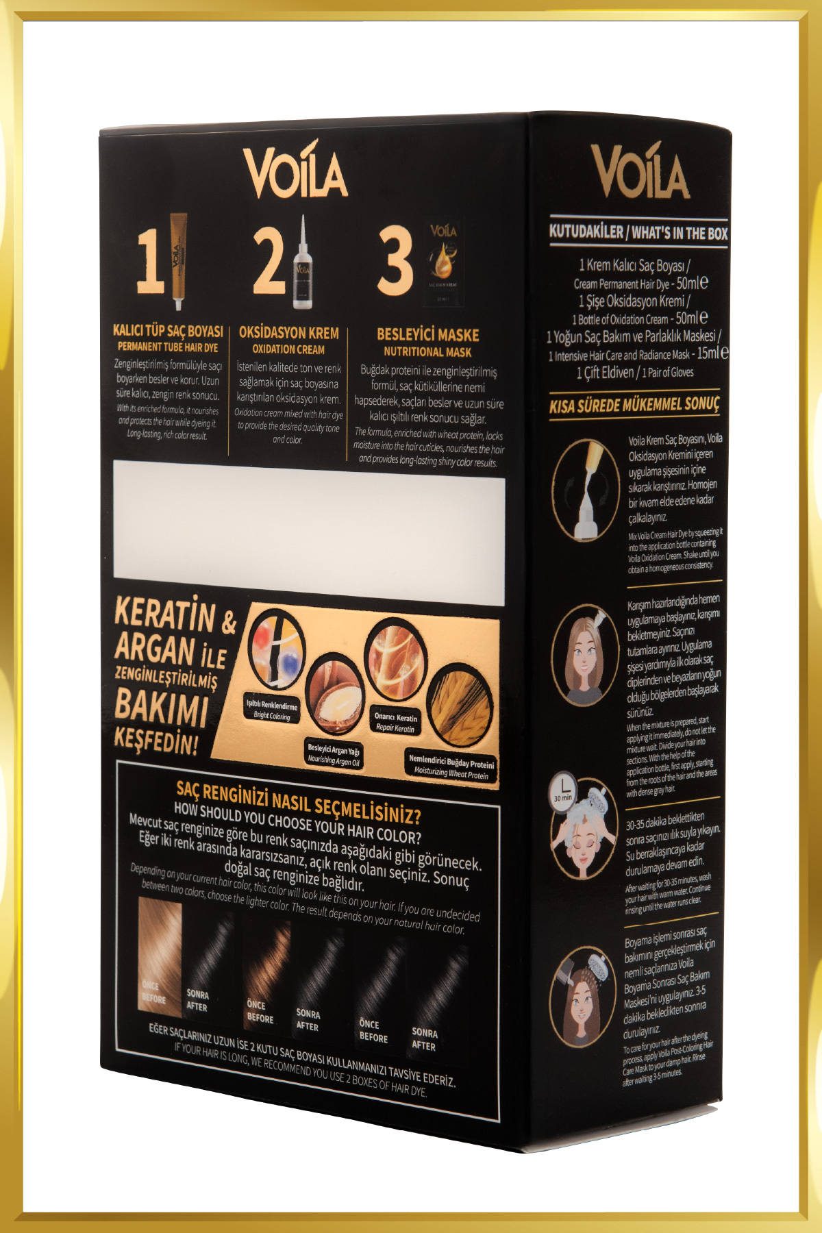 Kadın Besleyici Keratin Kalıcı Karamel 7.34 Saç Boyası