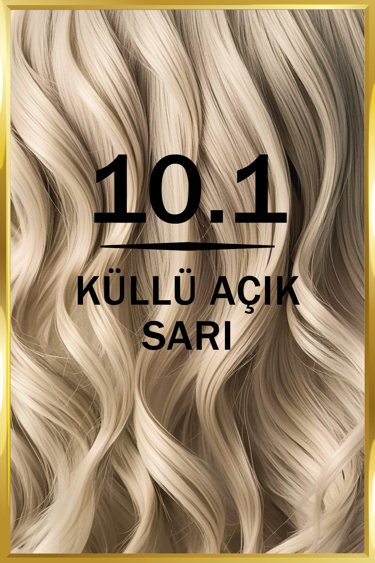 Kadın Besleyici Keratin Kalıcı Küllü Açık Sarı 10.1 Saç Boyası