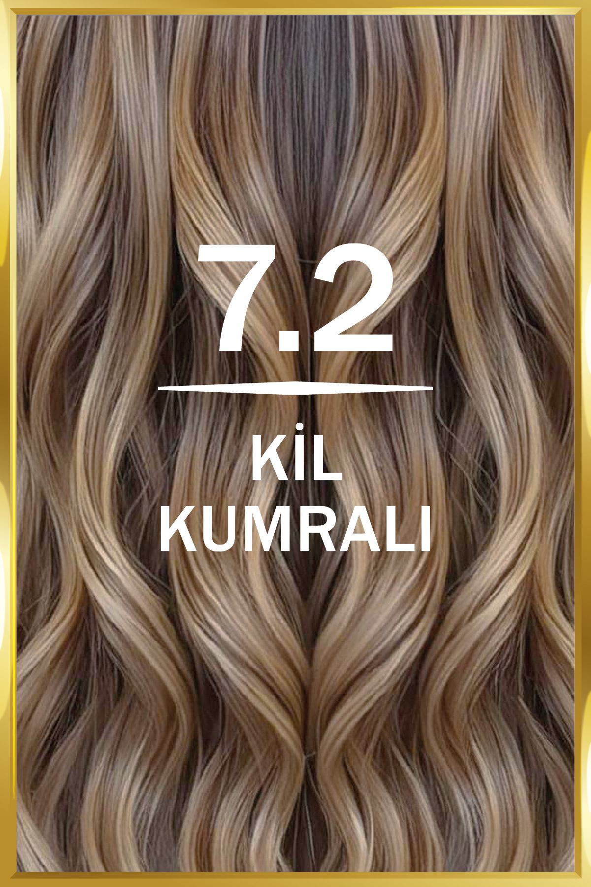 Kadın Besleyici Keratin Kalıcı Kil Kumralı 7.2 Saç Boyası
