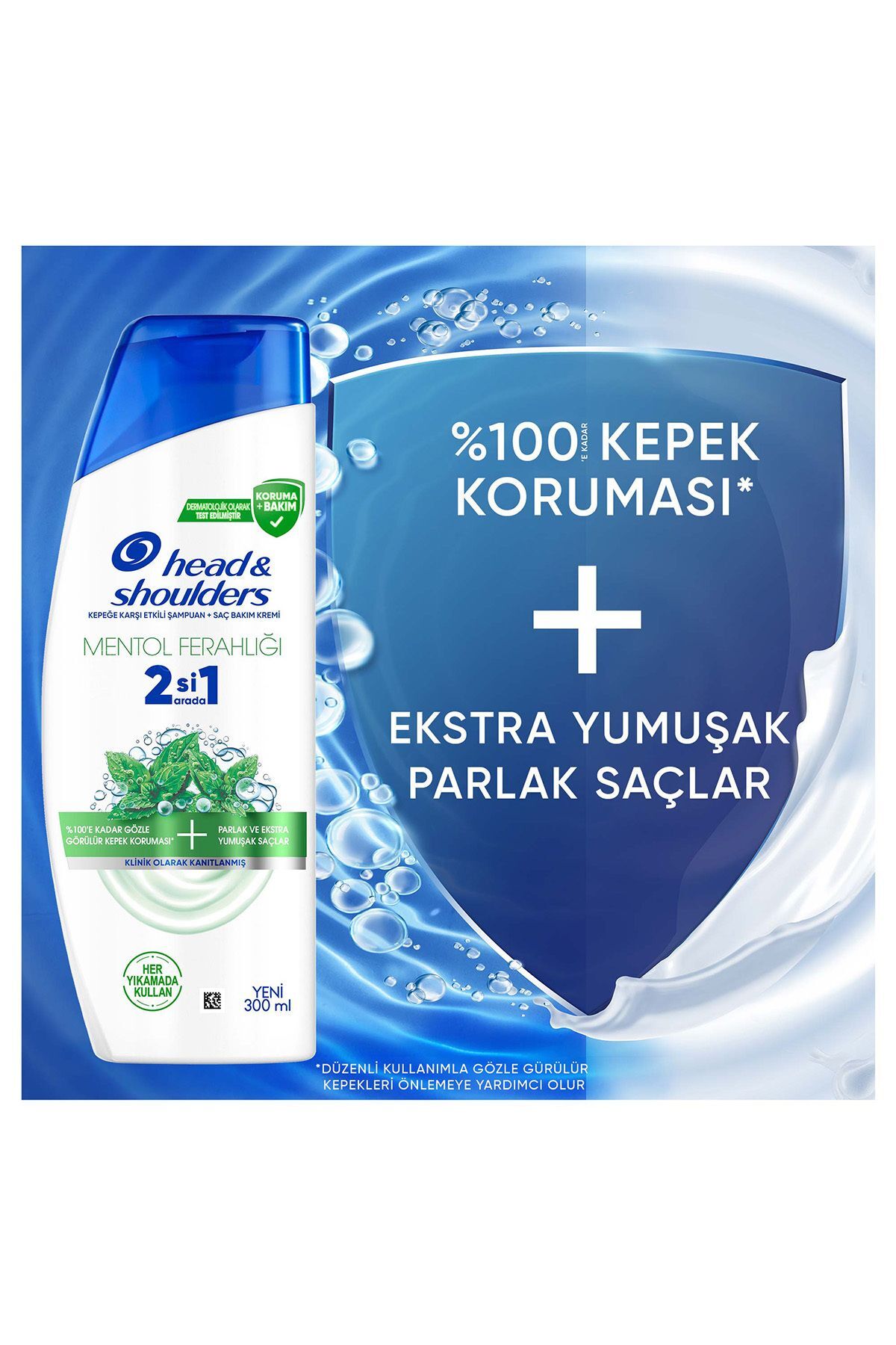 Head And Shoulders Mentol Ferahlığı 2si1 Arada Şampuan 300 ml
