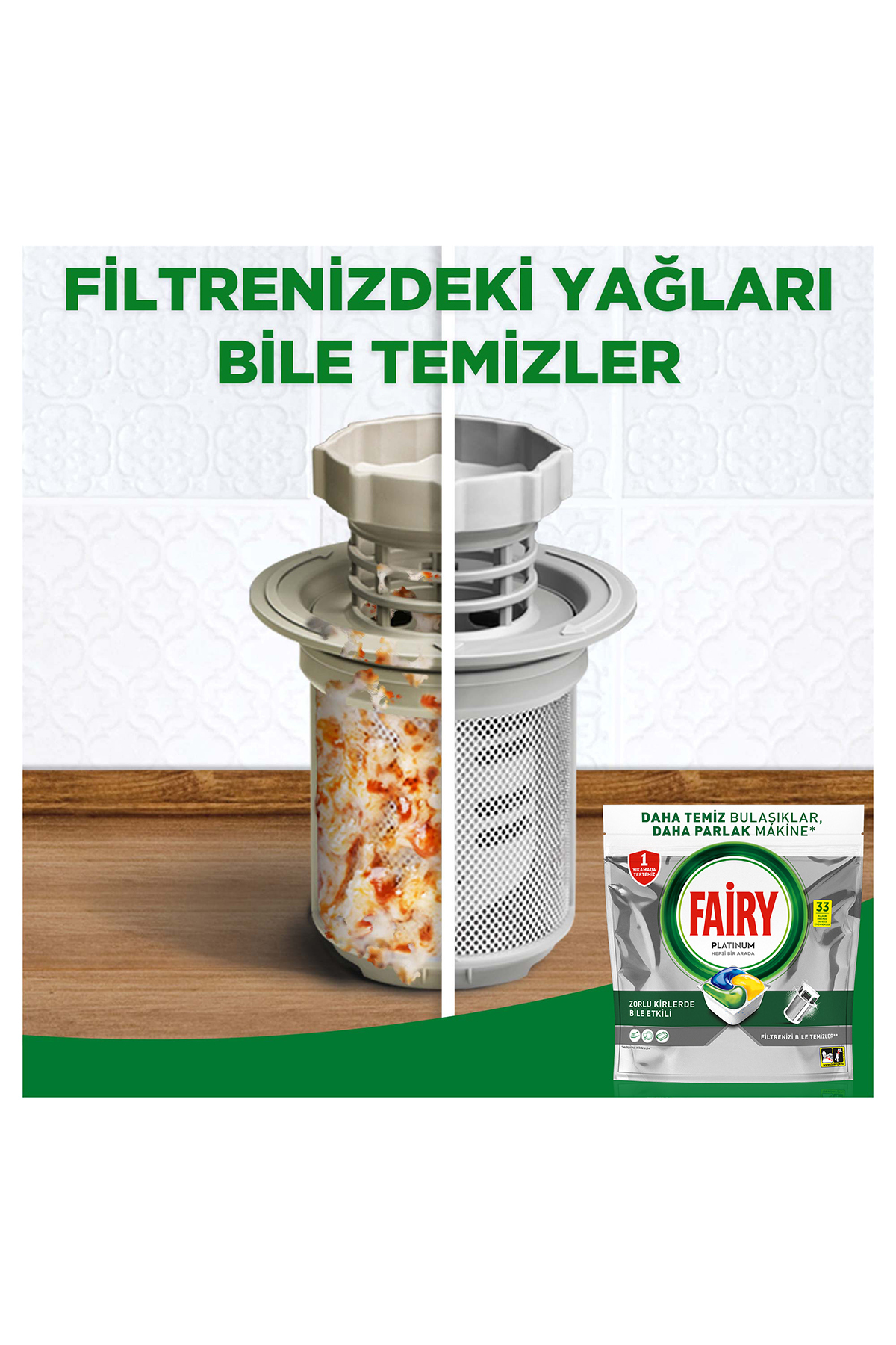 Platinum Hepsi Bir Arada Bulaşık Makinesi Kapsülü 49 Yıkama Limon Kokulu