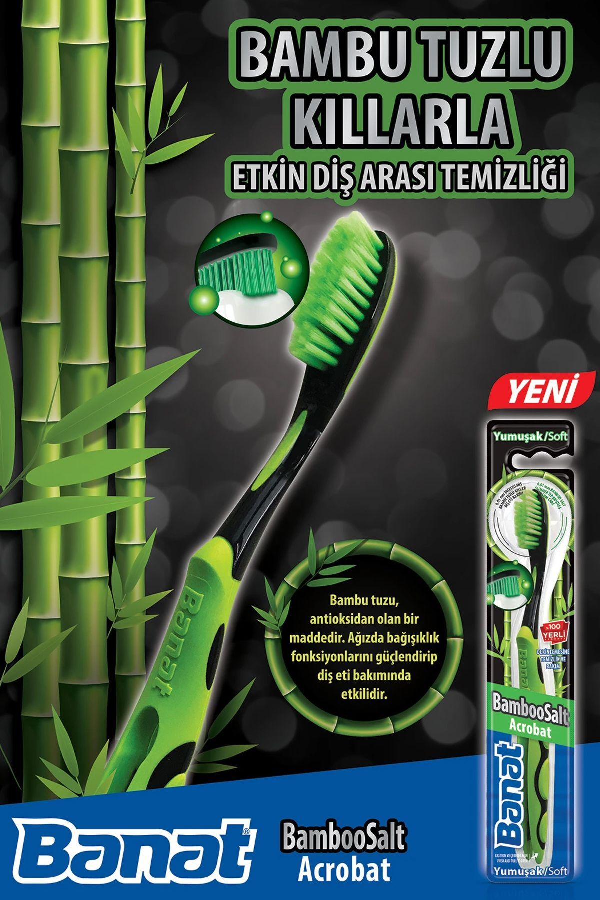 Diş Fırçası Bamboosalt Acrobat Soft