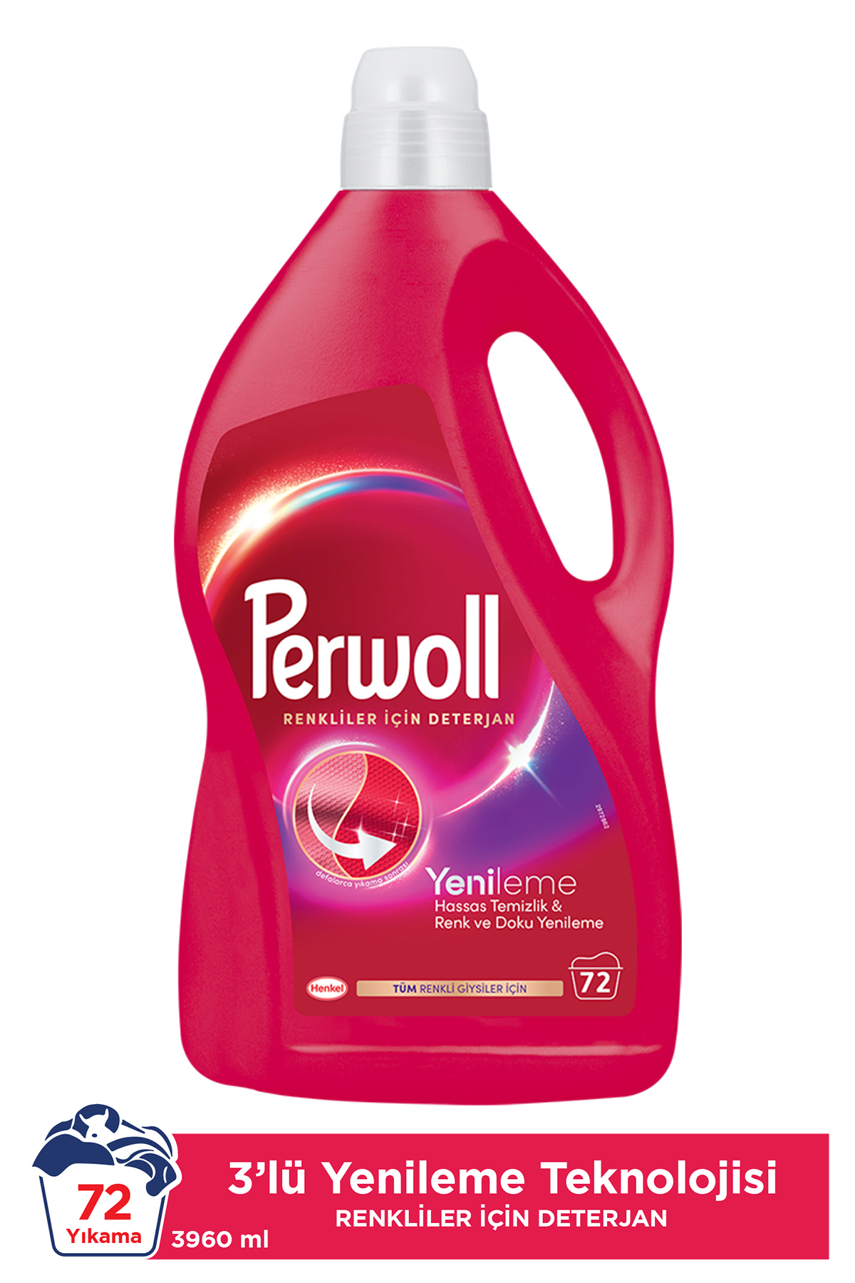 Renkliler İçin Sıvı Çamaşır Deterjanı 3.950 ml – Canlı Renk Koruma Formülü