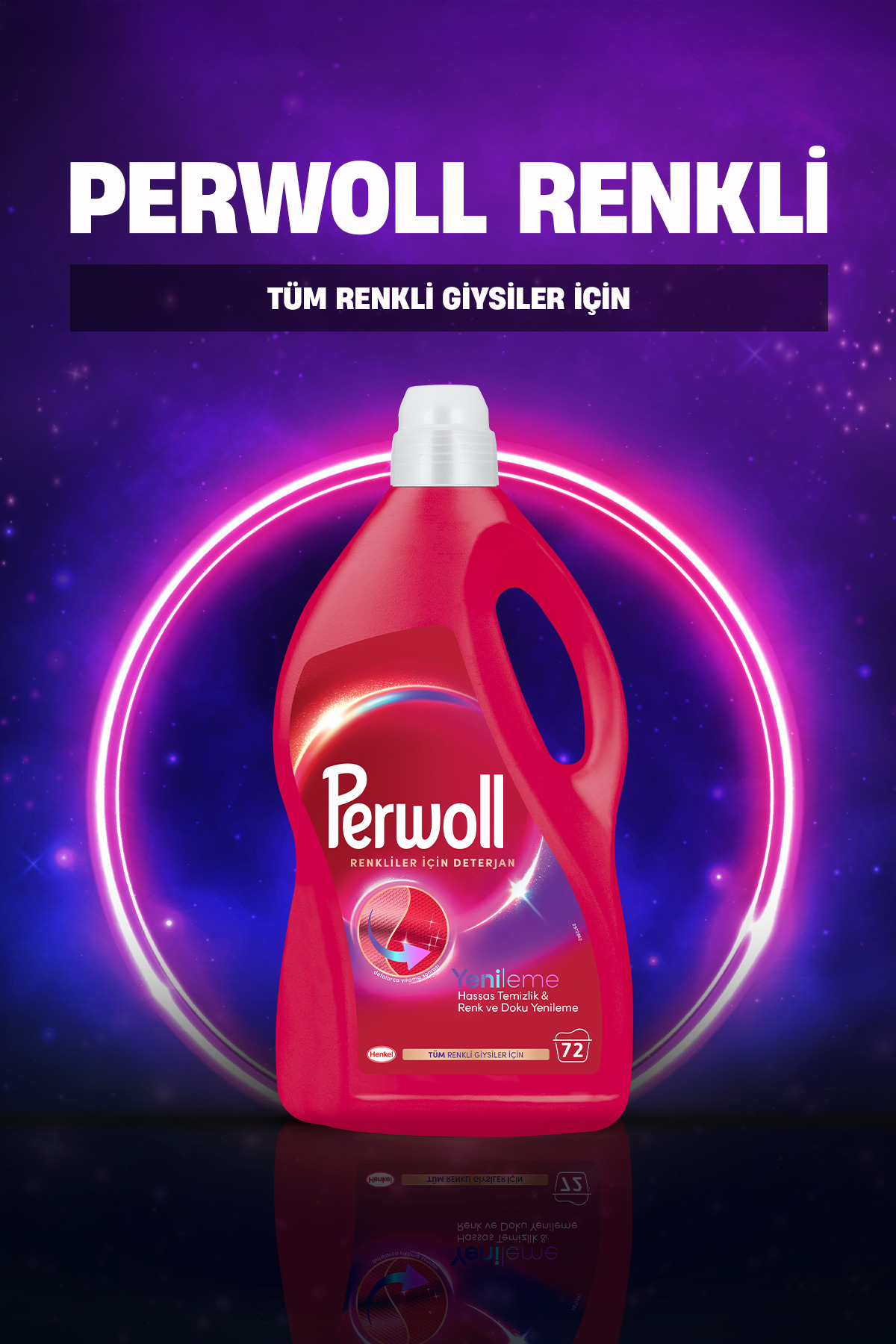 Renkliler İçin Sıvı Çamaşır Deterjanı 3.950 ml – Canlı Renk Koruma Formülü