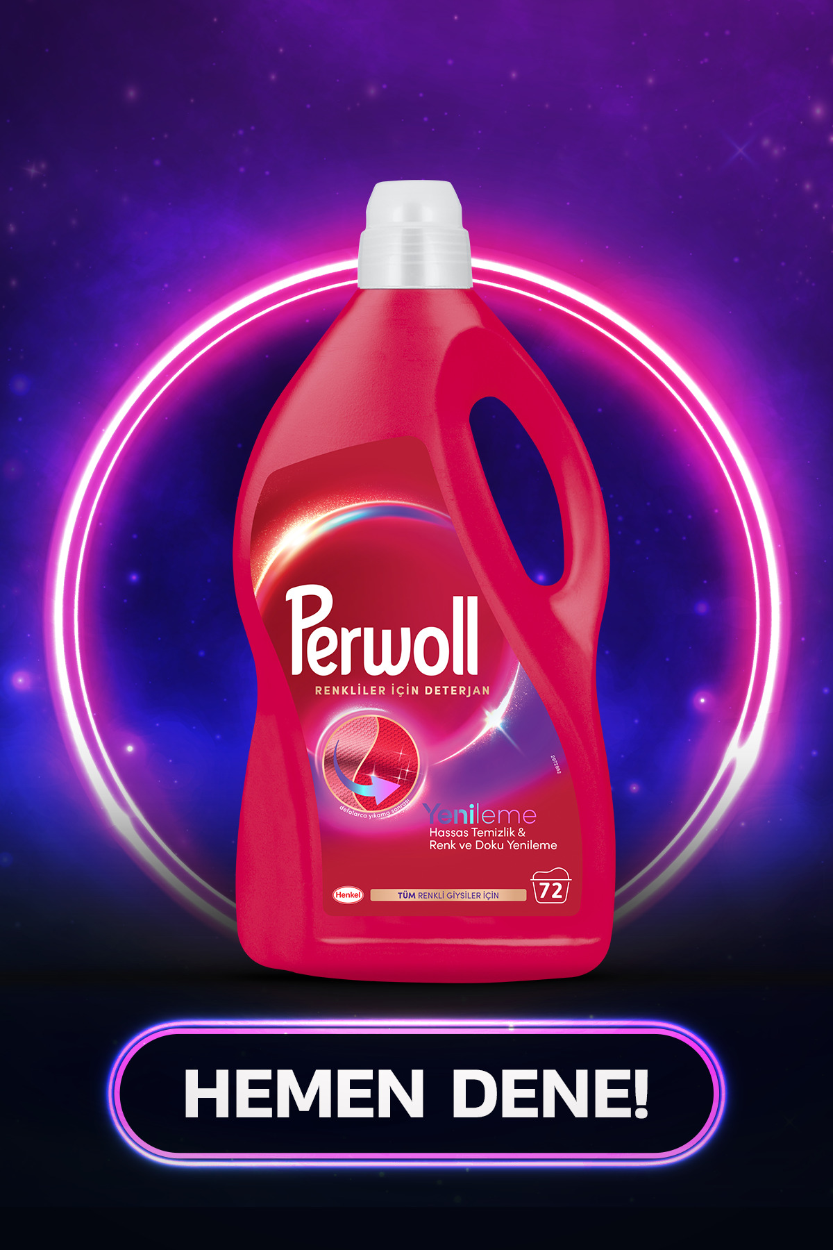 Renkliler İçin Sıvı Çamaşır Deterjanı 3.950 ml – Canlı Renk Koruma Formülü