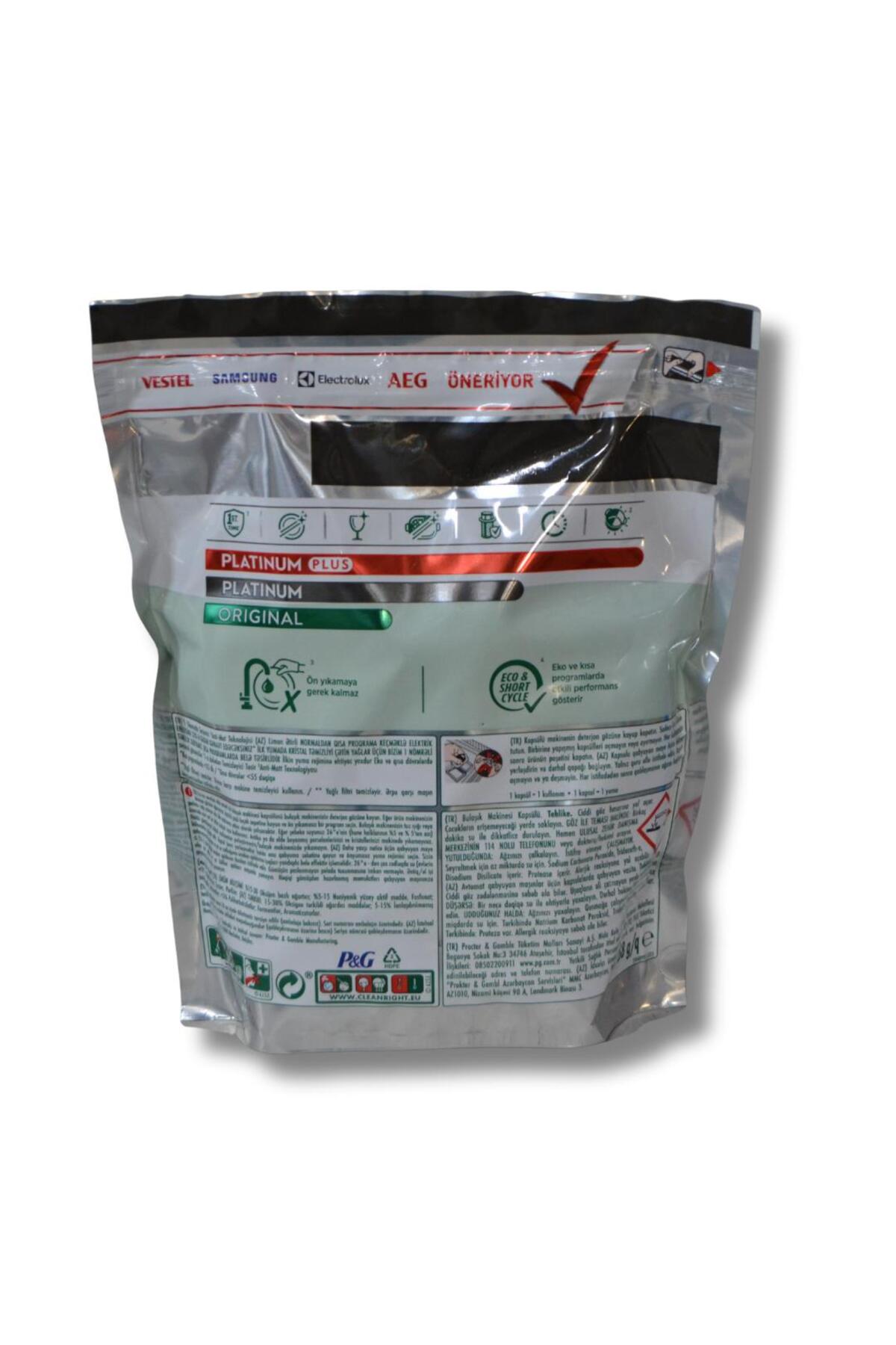 Platinum Plus 36 Yıkama Bulaşık Makinesi Tableti