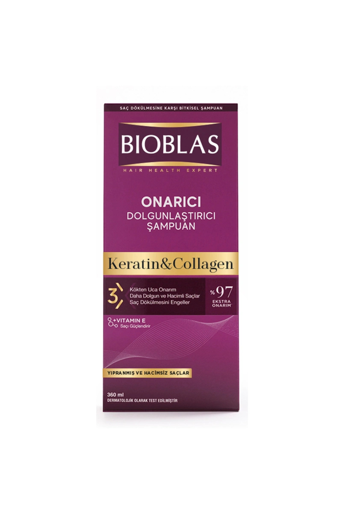 Collagen + Keratin Şampuan Hacim 360 Ml