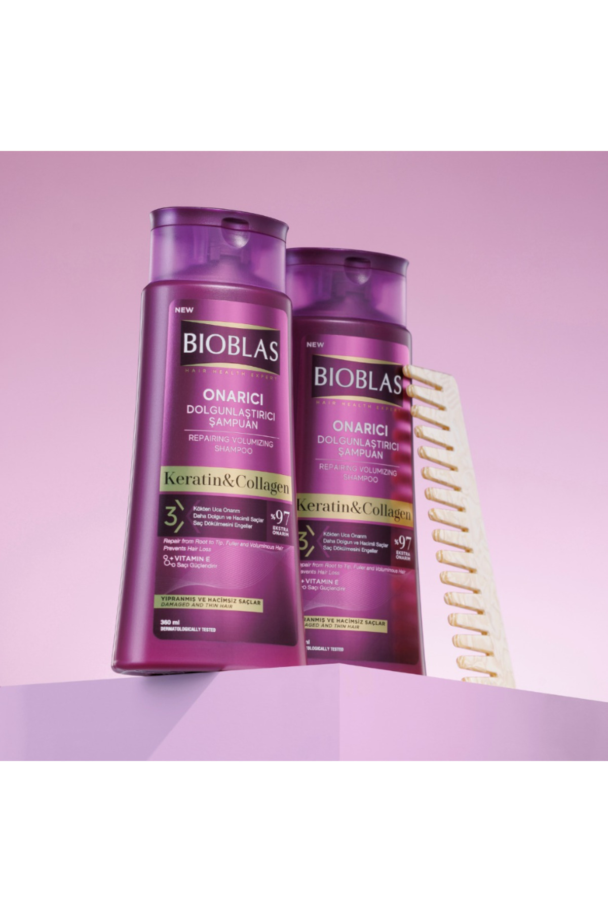 Collagen + Keratin Şampuan Hacim 360 Ml