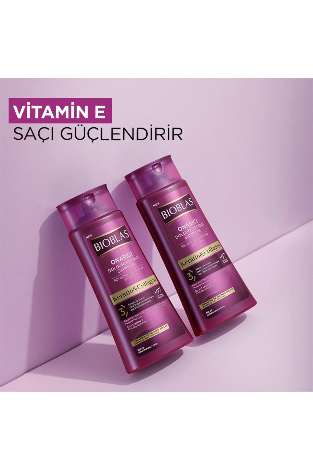Collagen + Keratin Şampuan Hacim 360 Ml