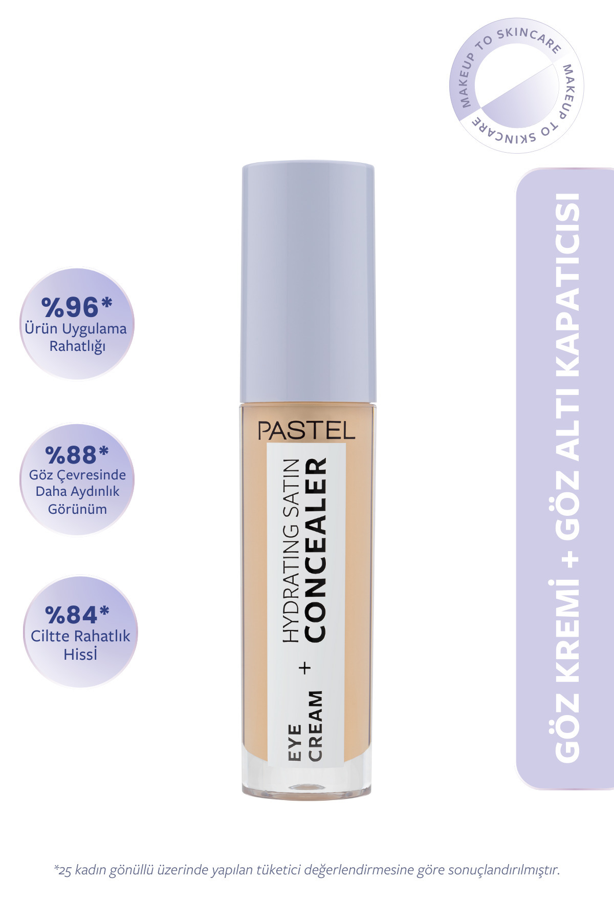 Eye Cream Hydrating Satin Concealer - Göz Kremi Göz Altı Kapatıcısı 64 Medium Light