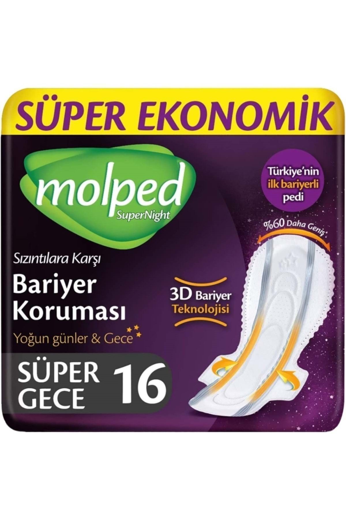 Super Night Süper Gece Hijyenik Ped 16 Lı