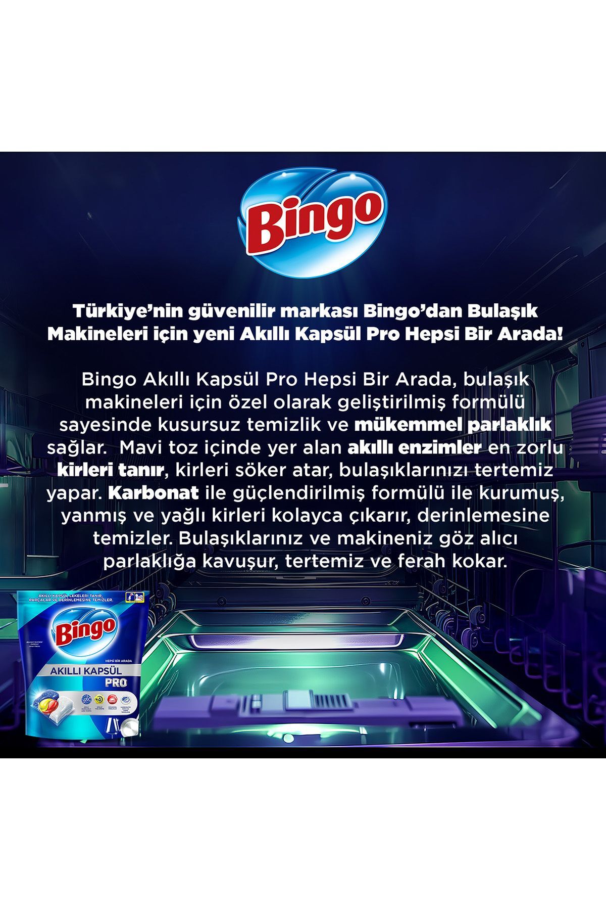 Akıllı Bulaşık Kapsül Pro Max 50