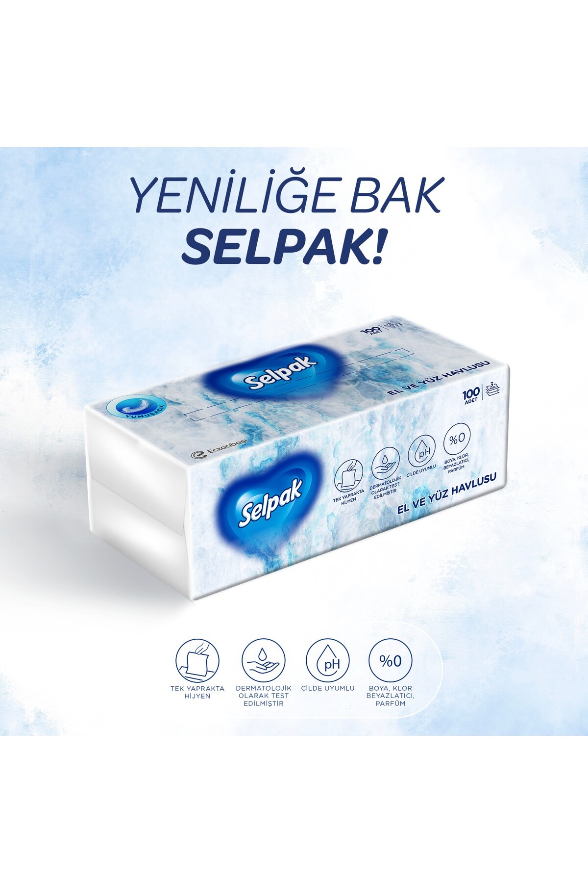 El ve Yüz Havlusu 100 Yaprak