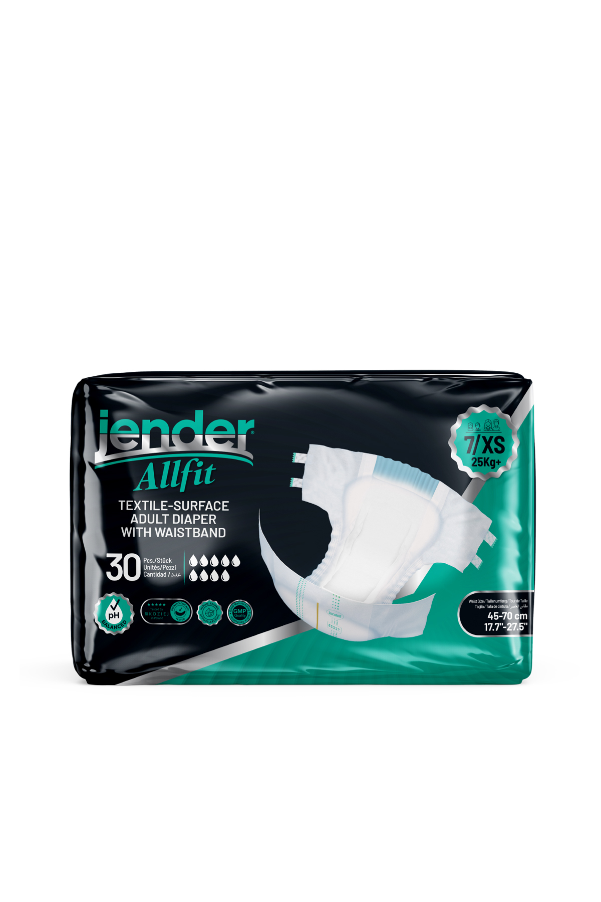 All Fit XS Bel Bantlı Bez - Bebek ve Yetişkinlere Özel Beden 30'lu