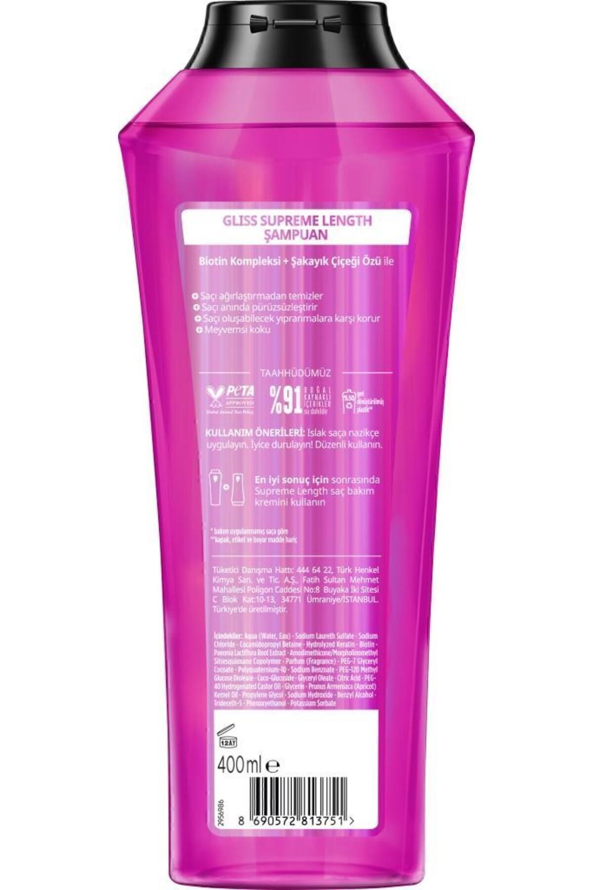 Supreme Length Uzun Saçlara Özel Şampuan 400 ML