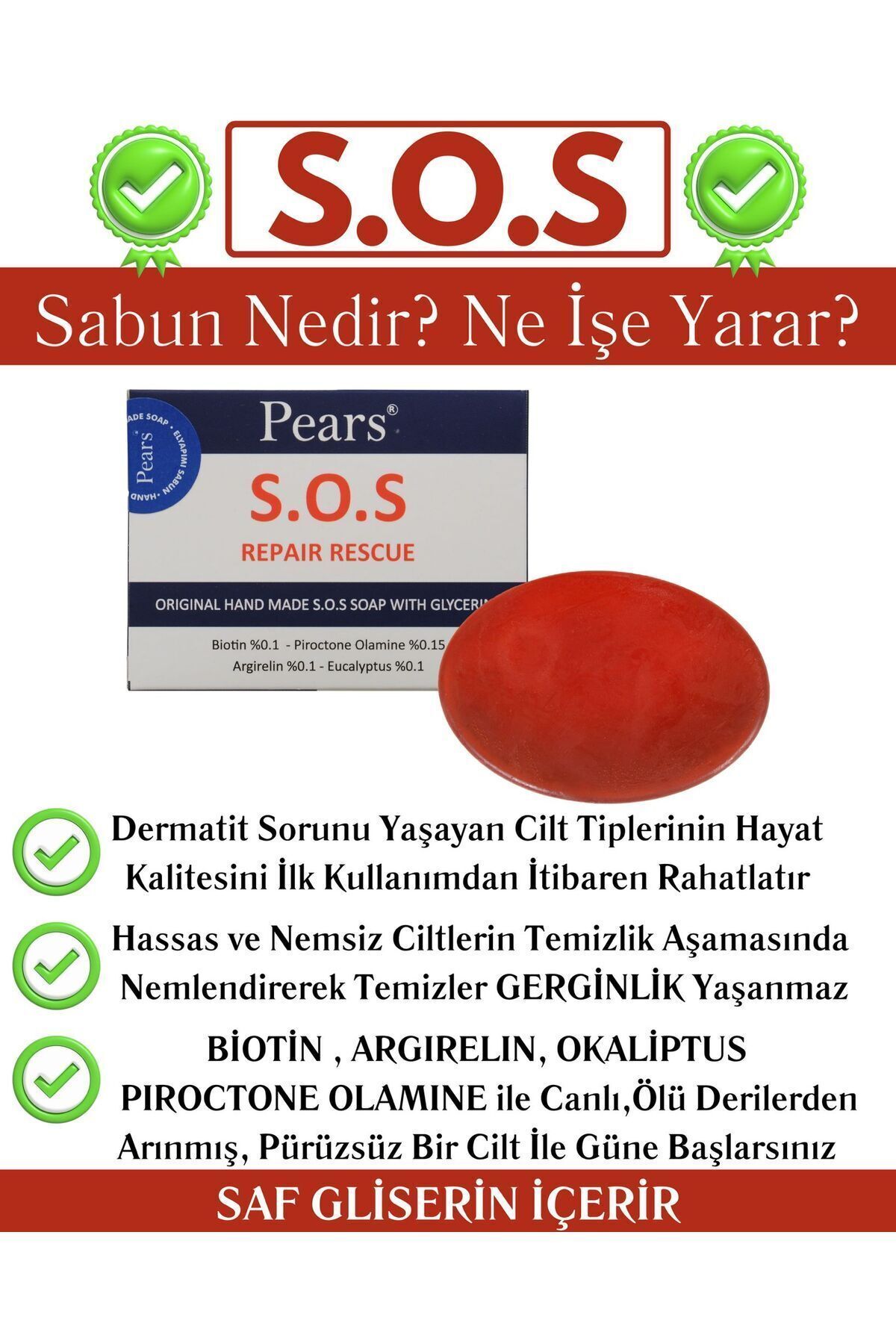 Gliserinli Sos Onarım Sabunu 120 Gr