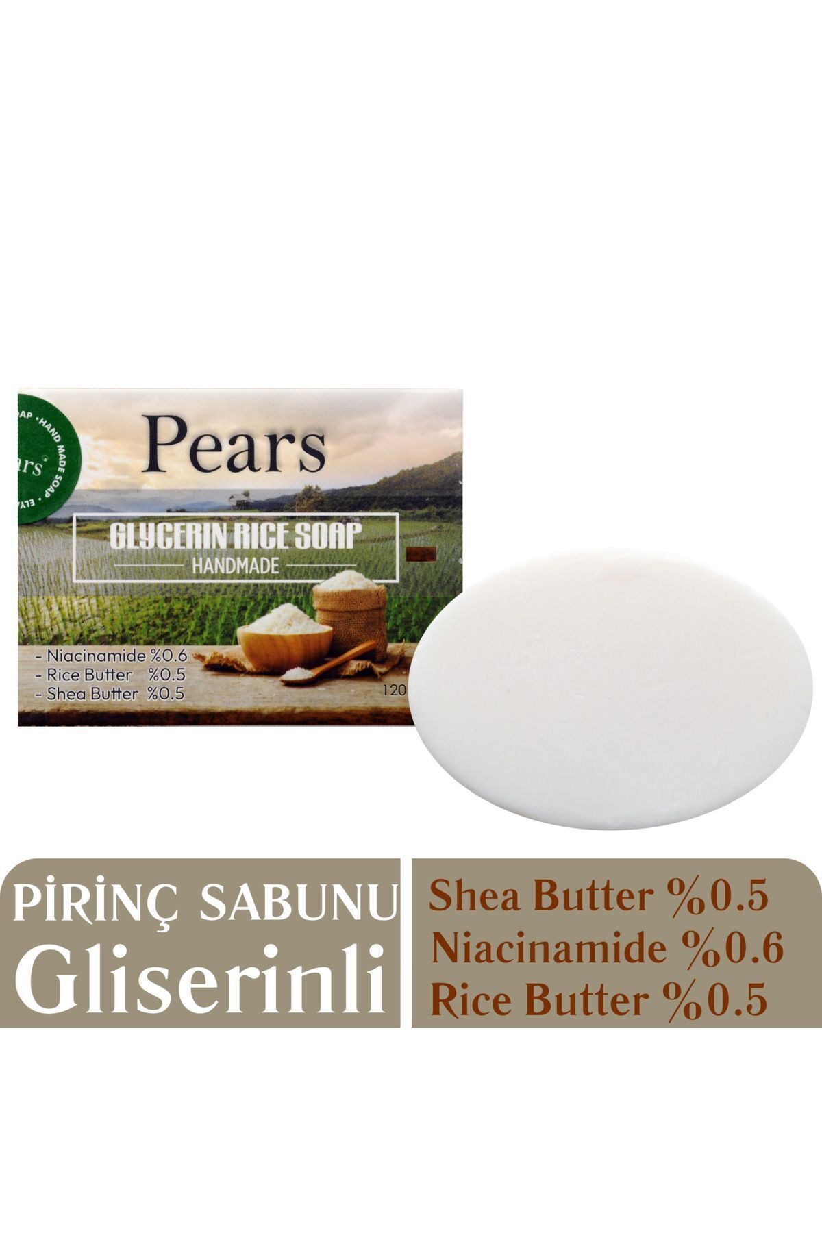 Gliserinli Pirinç Sabunu 120 Gr