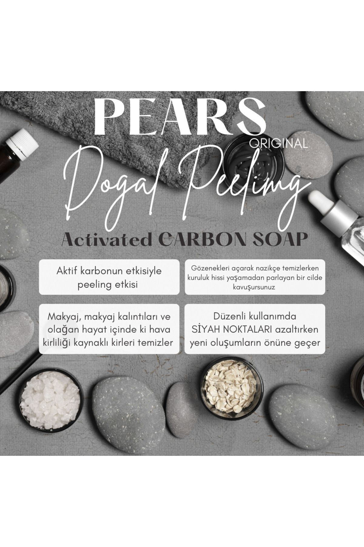 Gliserinli Aktif Karbon Sabunu 120 Gr