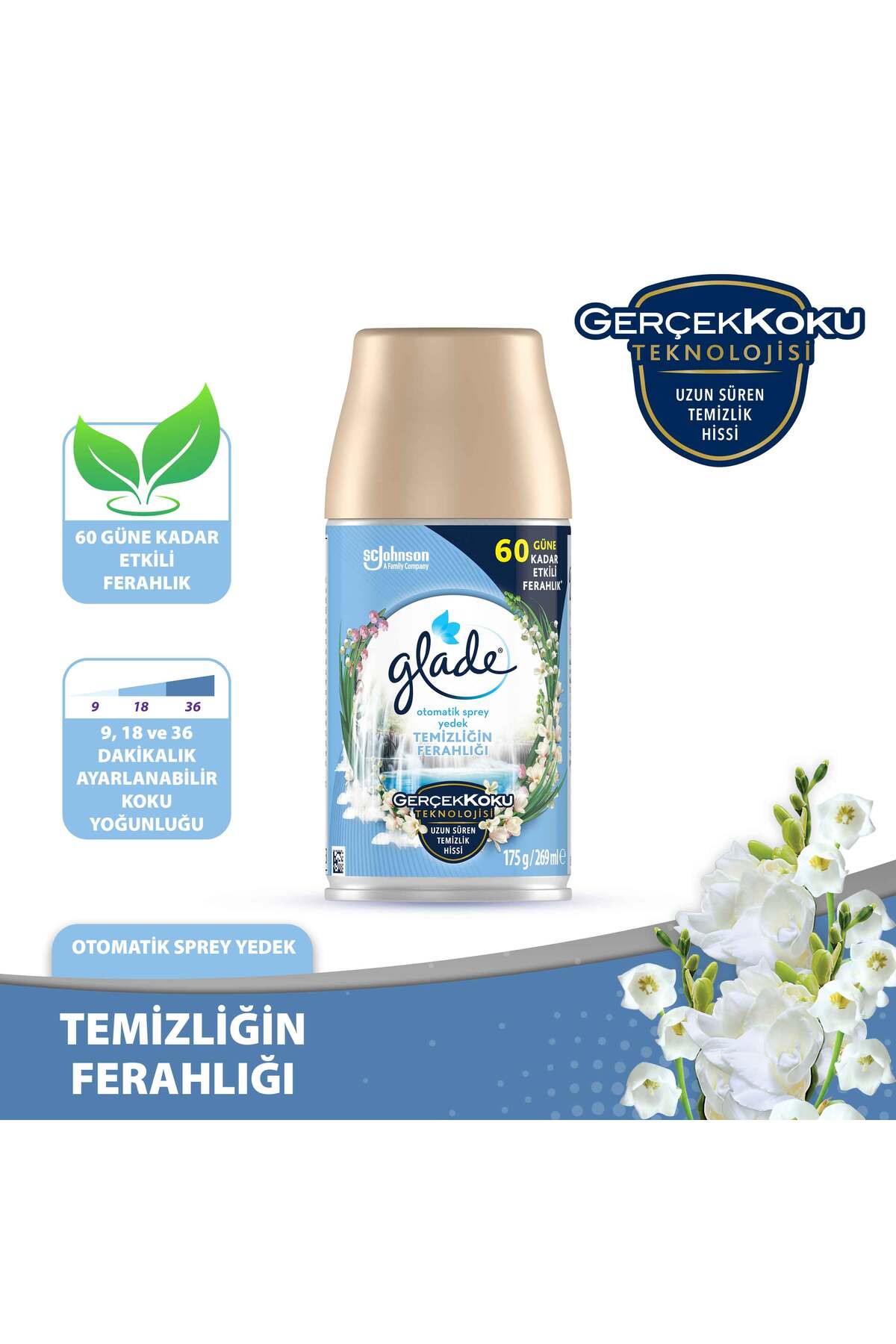 ® Otomatik Sprey Yedek Temiz Çarşaf, 269ml, 1 Yedek