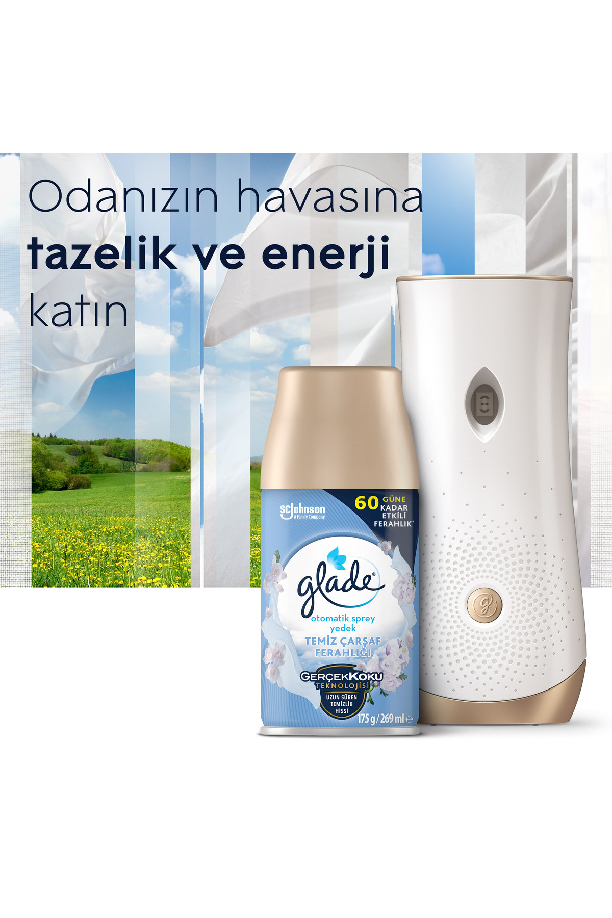 ® Otomatik Sprey Yedek Temiz Çarşaf, 269ml, 1 Yedek