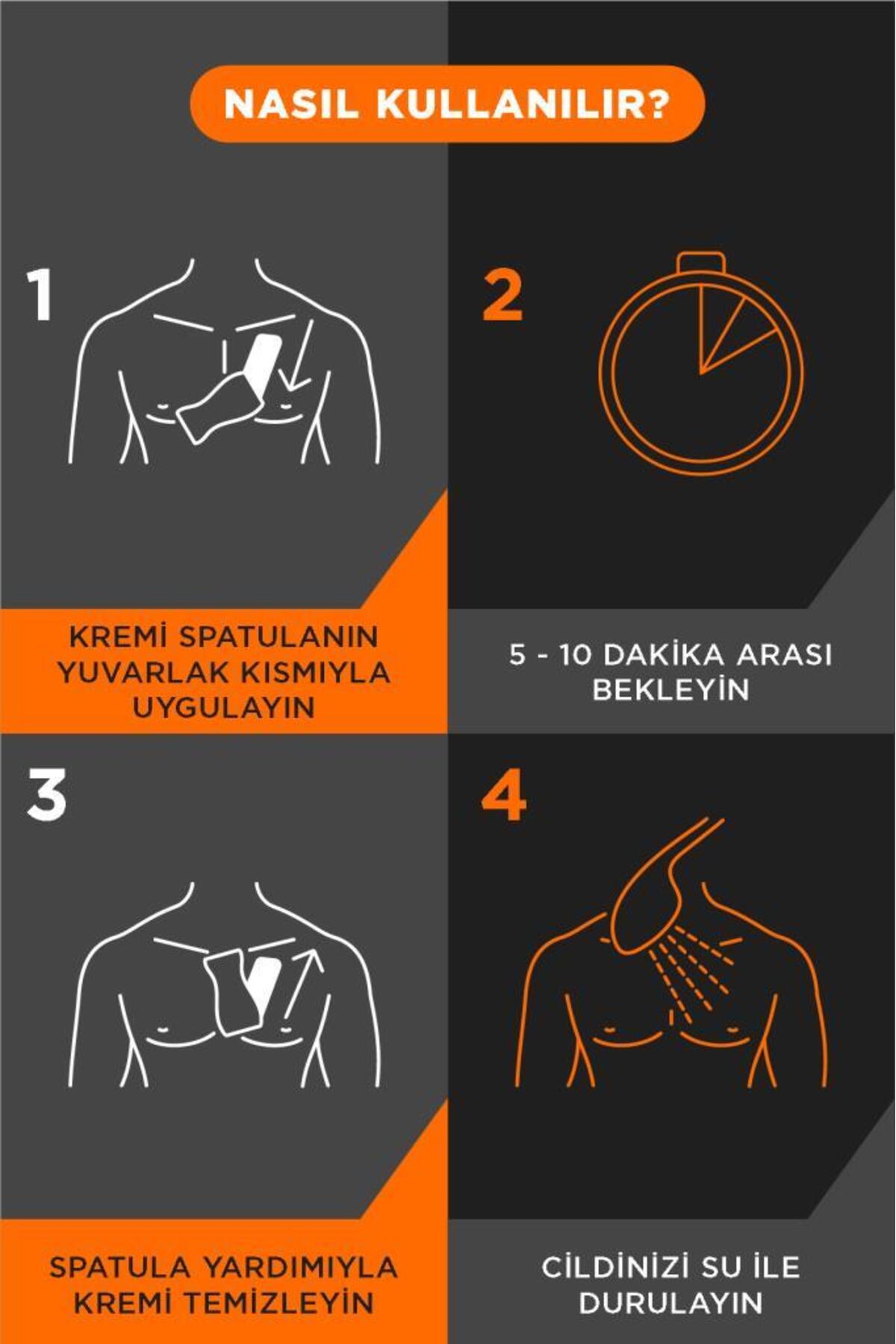 Men Erkeklere Özel Tüy Dökücü Krem Hassas Ciltler 200ml