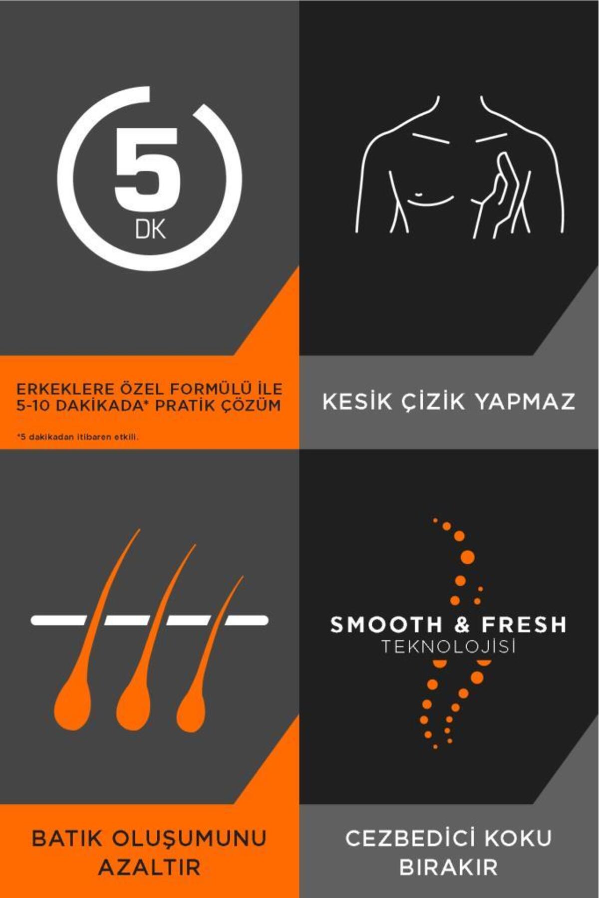 Men Erkeklere Özel Tüy Dökücü Krem Hassas Ciltler 200ml