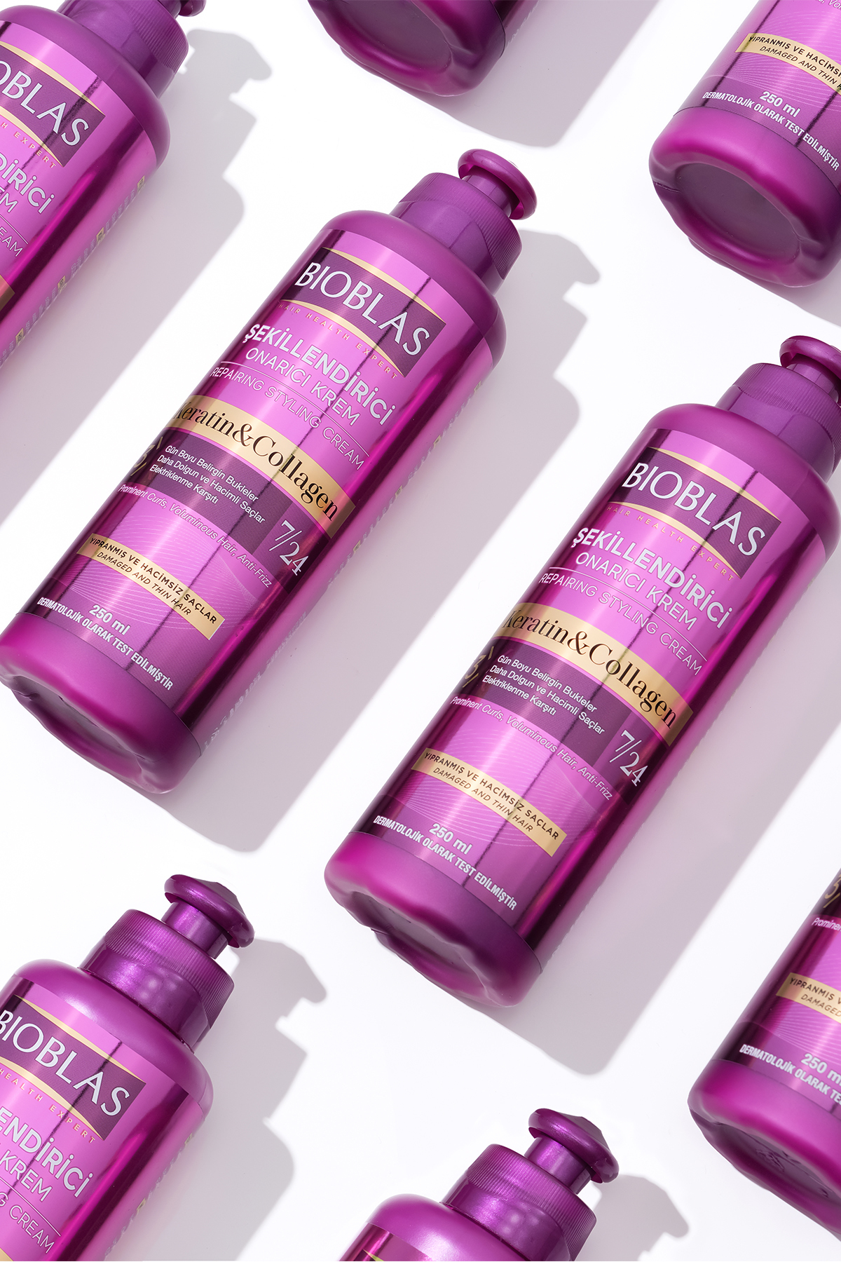 7 24 Şekillendirici Saç Bakım Kremi Belirgin Bukleler Dalgalı Ve Kıvırcık Saçlar 250ML