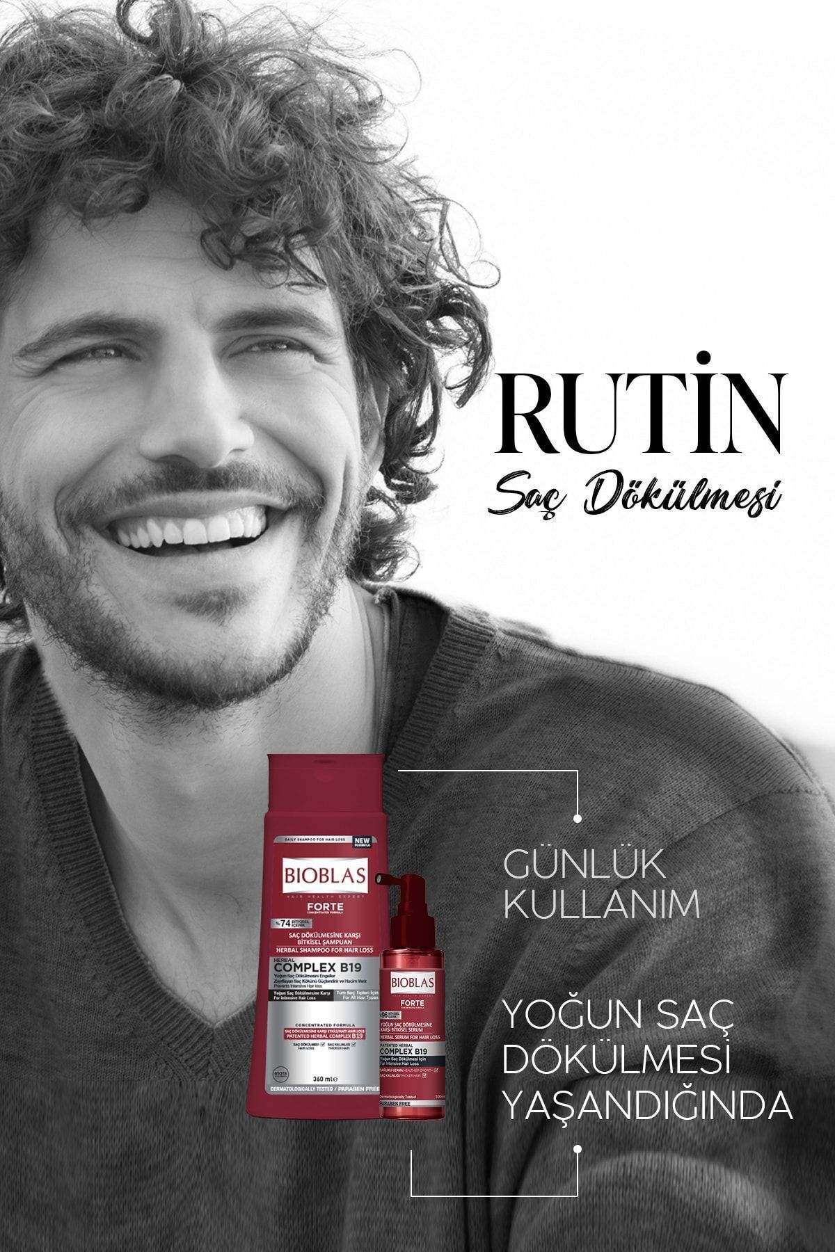 Forte Dökülme Önleyici Şampuan 360 Ml %74 Bitkisel Serum Içerir