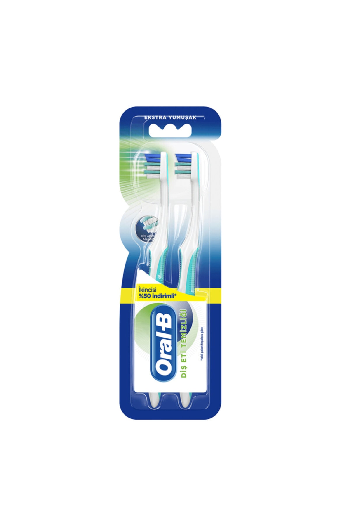 Oral B Diş Fırçası Diş Eti Temizliği 1+1 Ekstra Yumuşak Soft