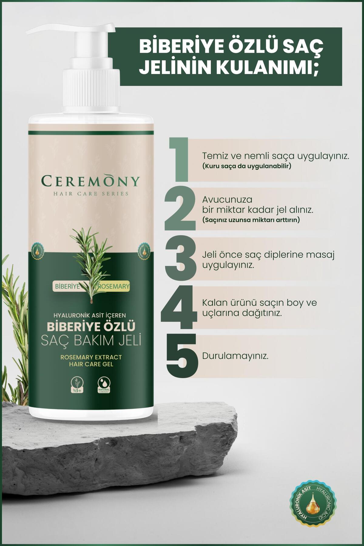 Saç Uzatma Etkili Biberiye Bakım Jeli 200 Ml