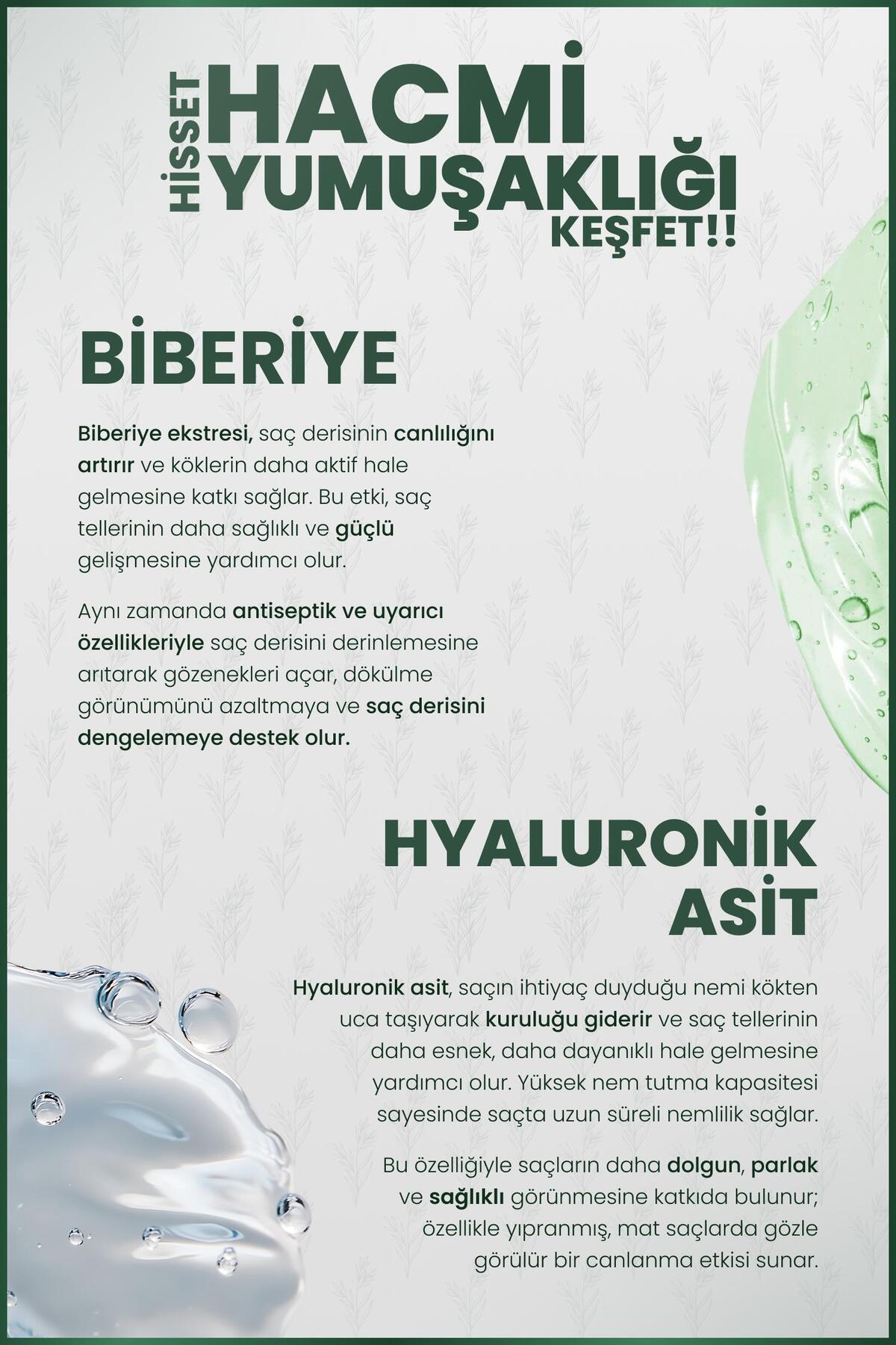 Saç Uzatma Etkili Biberiye Bakım Jeli 200 Ml