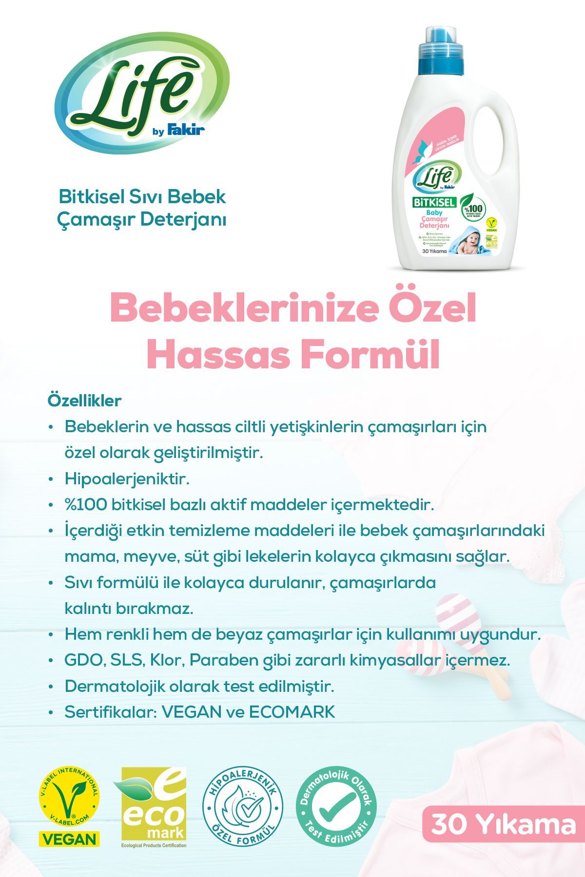 Life Fakir Bebek Çamaşır Deterjanı 1500 ml