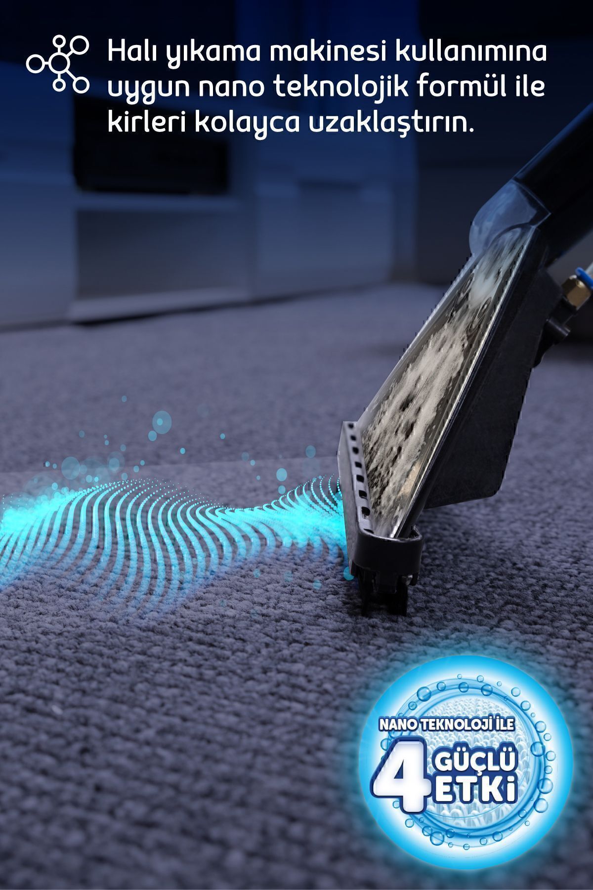 Makine Lavanta Nano Teknolojili Halı Ve Koltuk Şampuanı 1000 ml