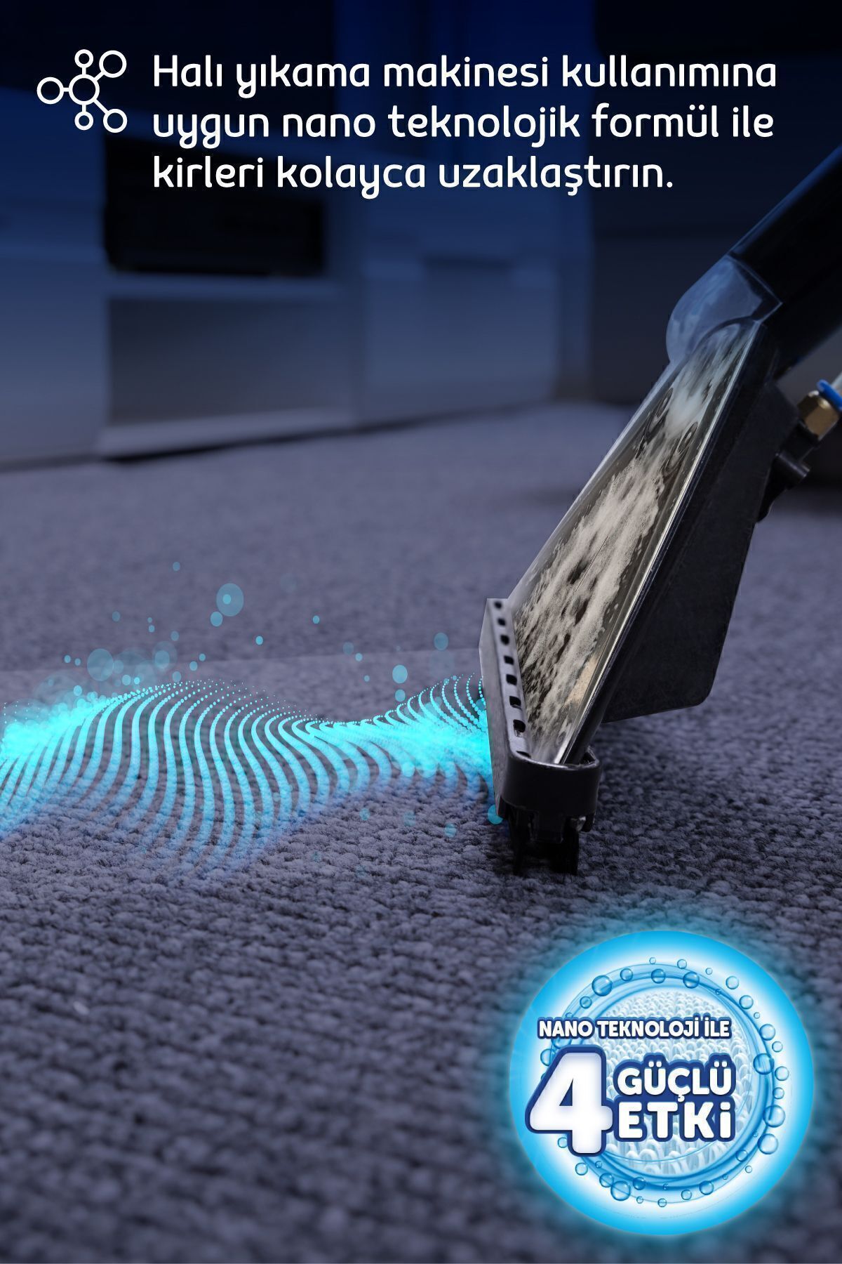 Makine Klasik Nano Teknolojili Halı Ve Koltuk Şampuanı 1000 ml