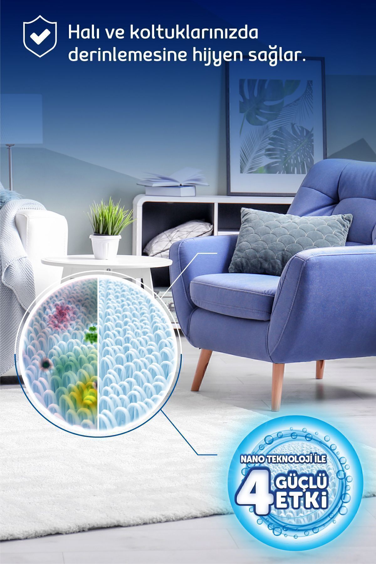 Makine Klasik Nano Teknolojili Halı Ve Koltuk Şampuanı 1000 ml