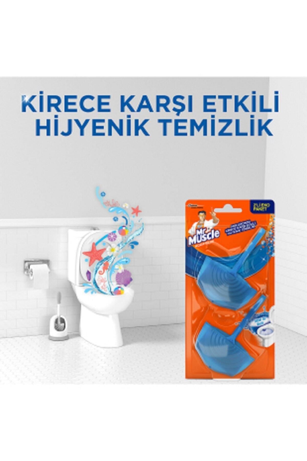 Mr.Muscle Klozet Blok 2 Li Aqua Blue 72 Gr.