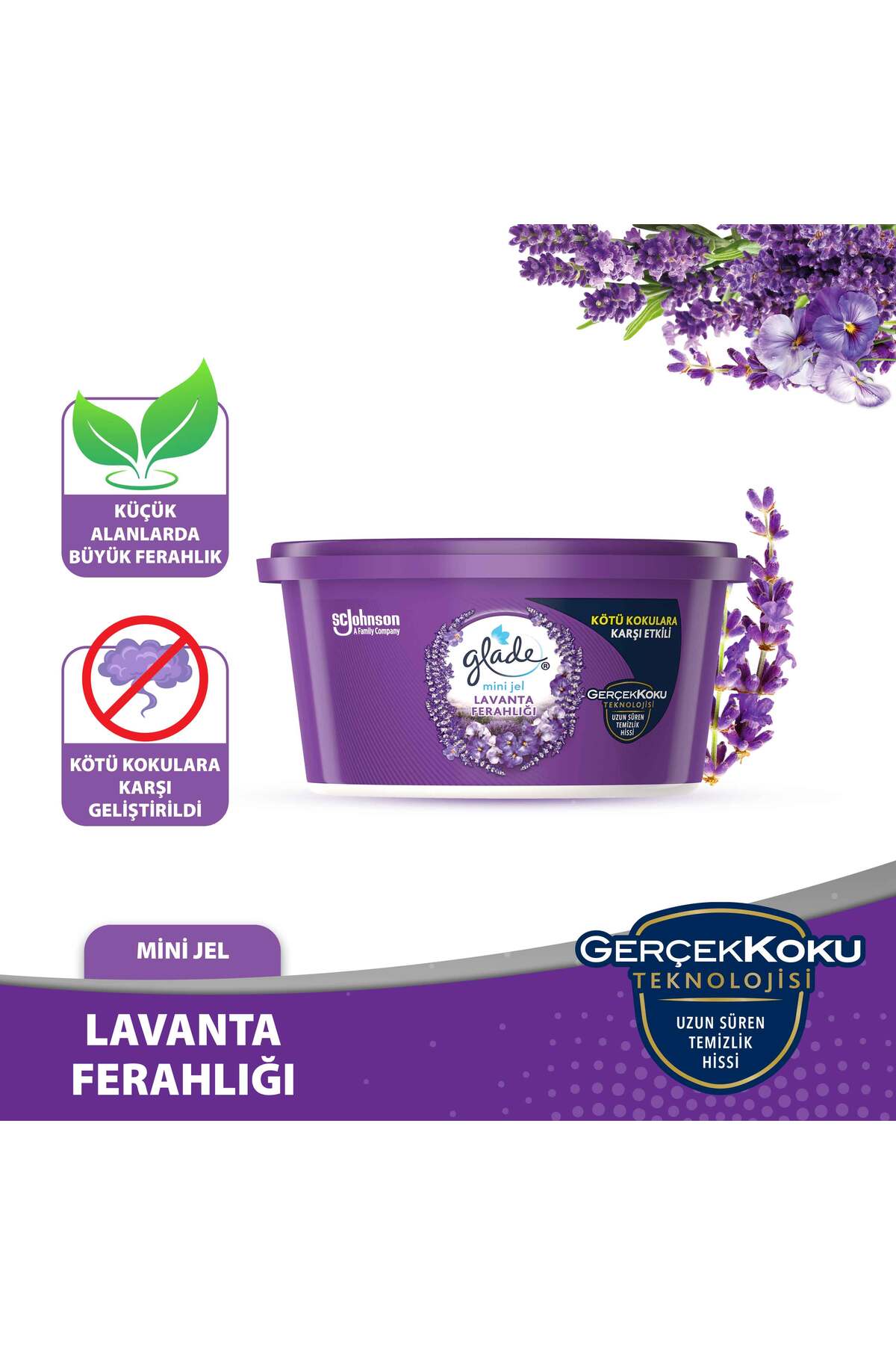 Mini Jel Oda Kokusu, Lavanta Ferahlığı, 70 g