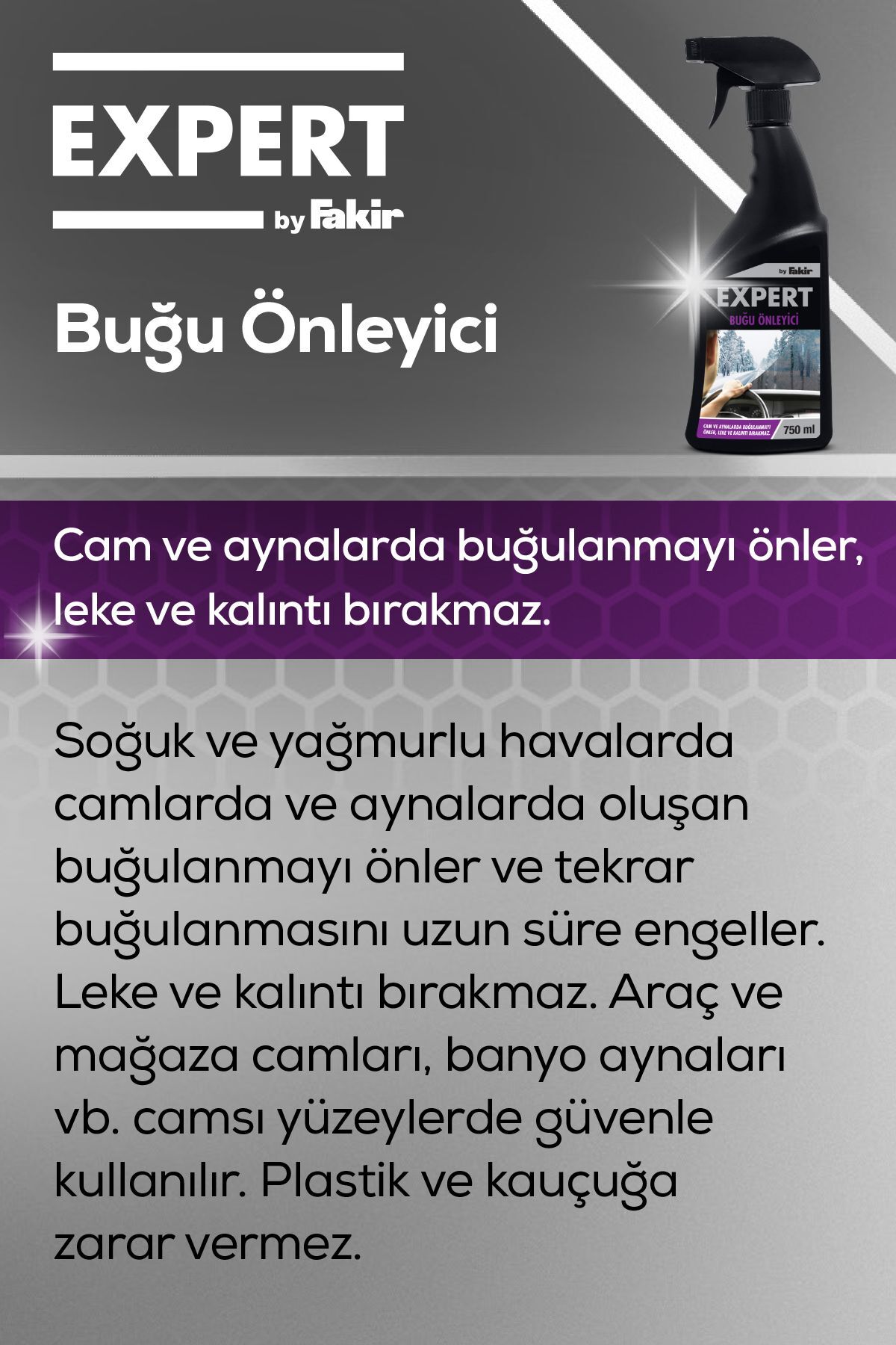 Fakir Buğu Önleyici 750 ml