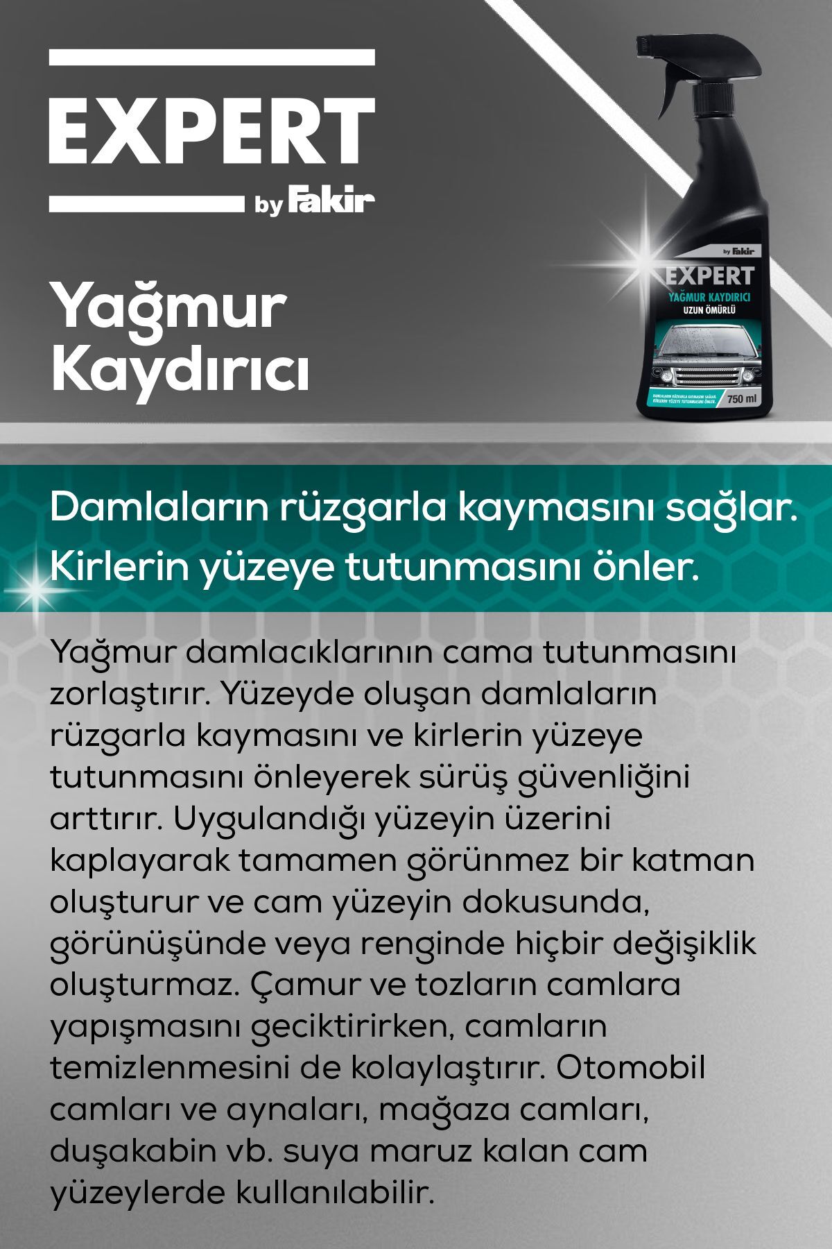Fakir Yağmur Kaydırıcı 750 ml