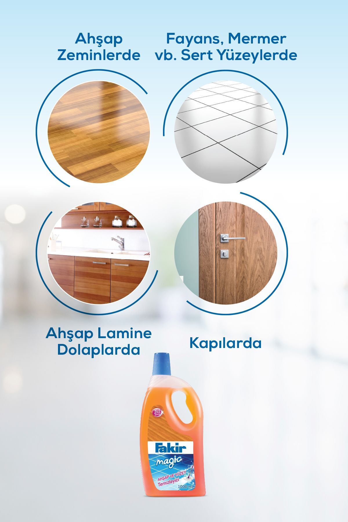 Ahşap Ve Yüzey Temizleyicisi Magic 1000 ml