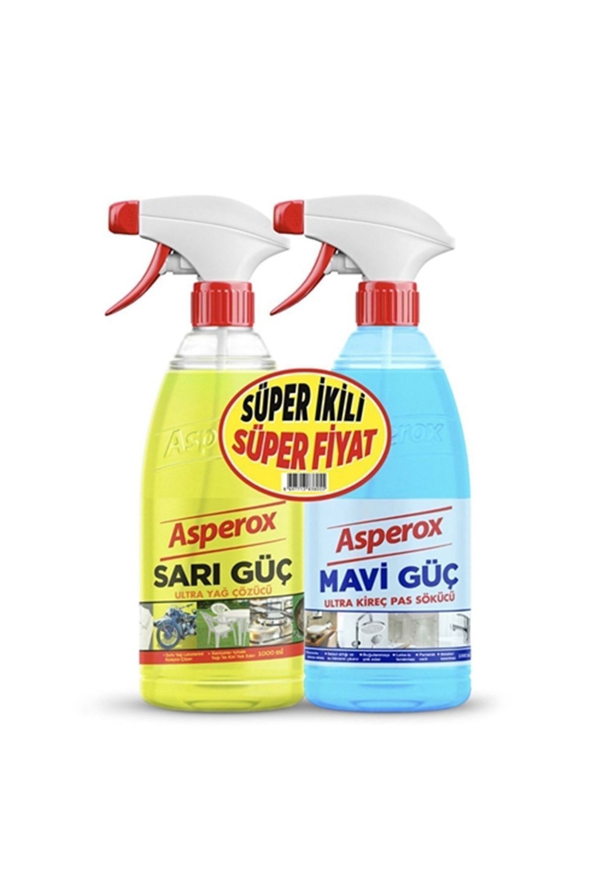 Sarı Güç Sprey 1000 ml + Mavi Güç Sprey 1000 ml