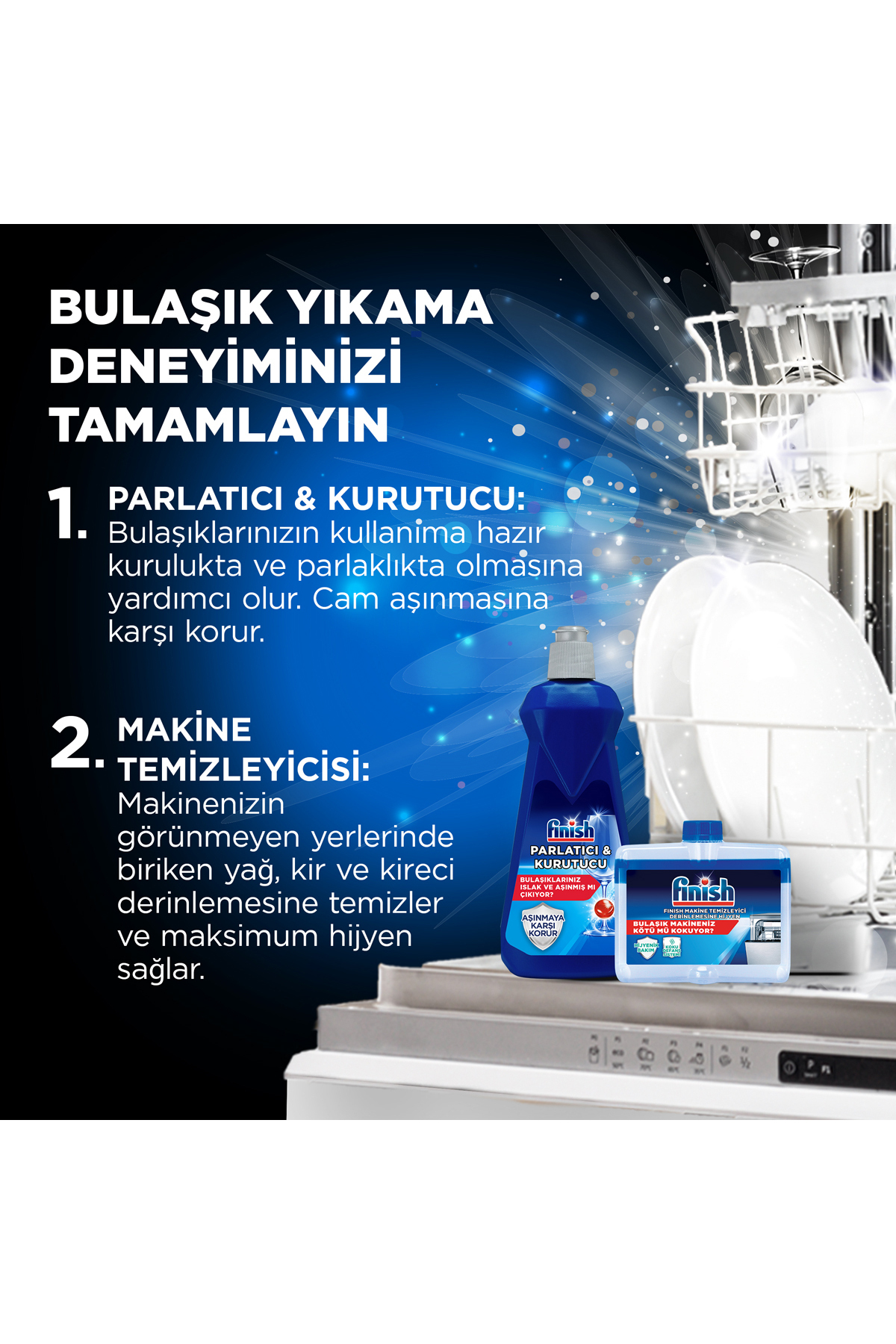 Bulaşık Makinesi  Parlatıcı & Kurutucu Sıvı 800 ml
